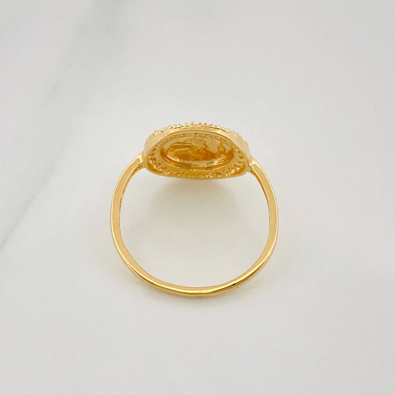 Anillo San Benito 2.1 g / T7 3/4 Oro Amarillo 18K - Image 4
