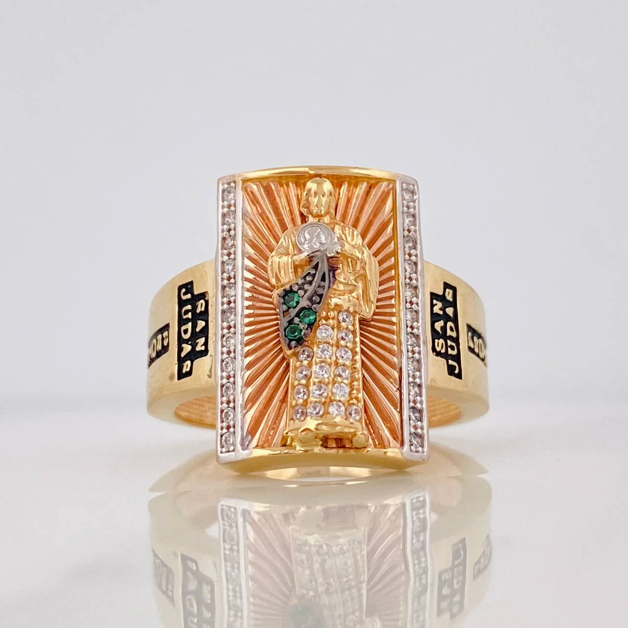 Anillo San Judas 8.8g / T9 Tres Oros 18K