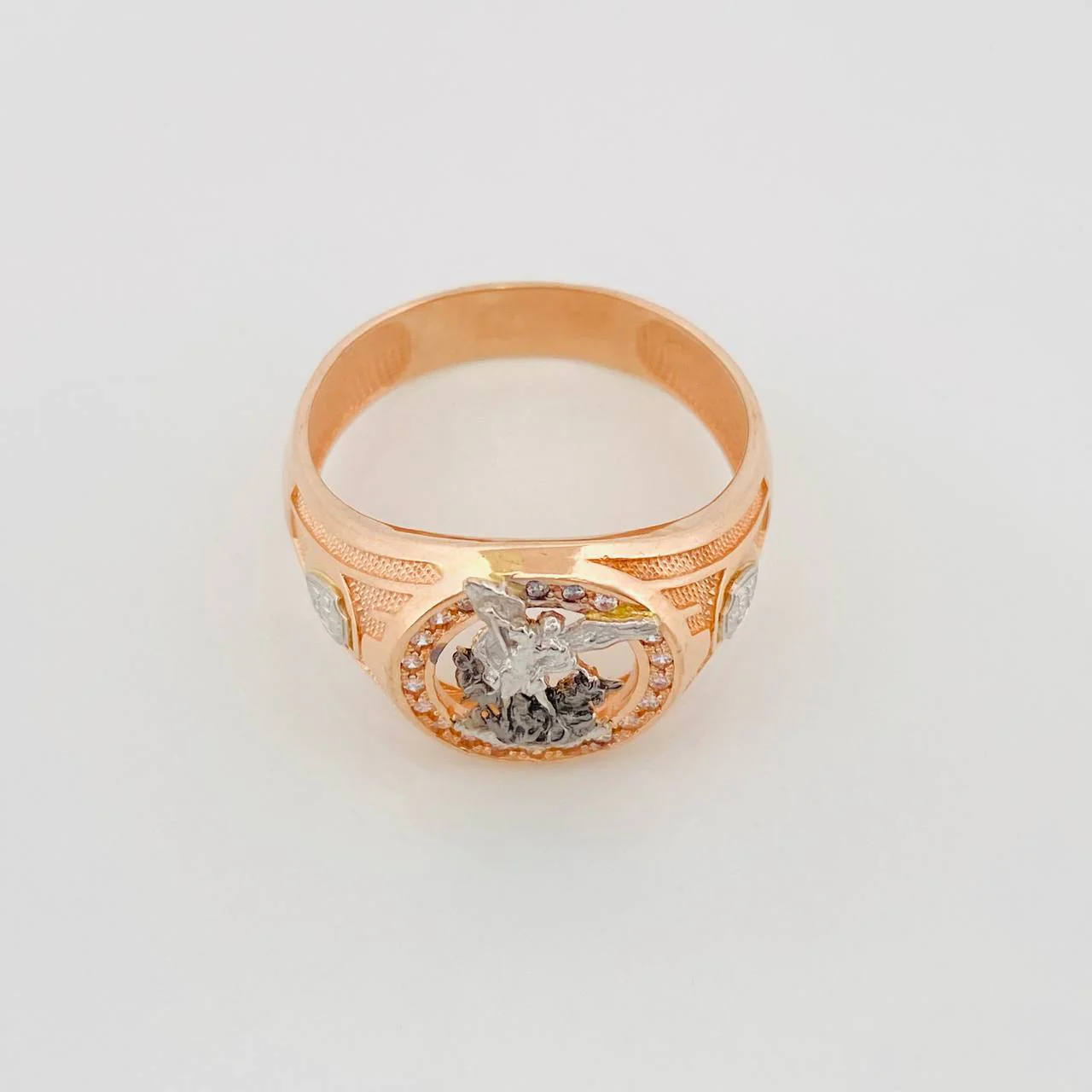 Anillo San Miguel 6.4g / T11 3/4 Tres Oros 18K - Image 2