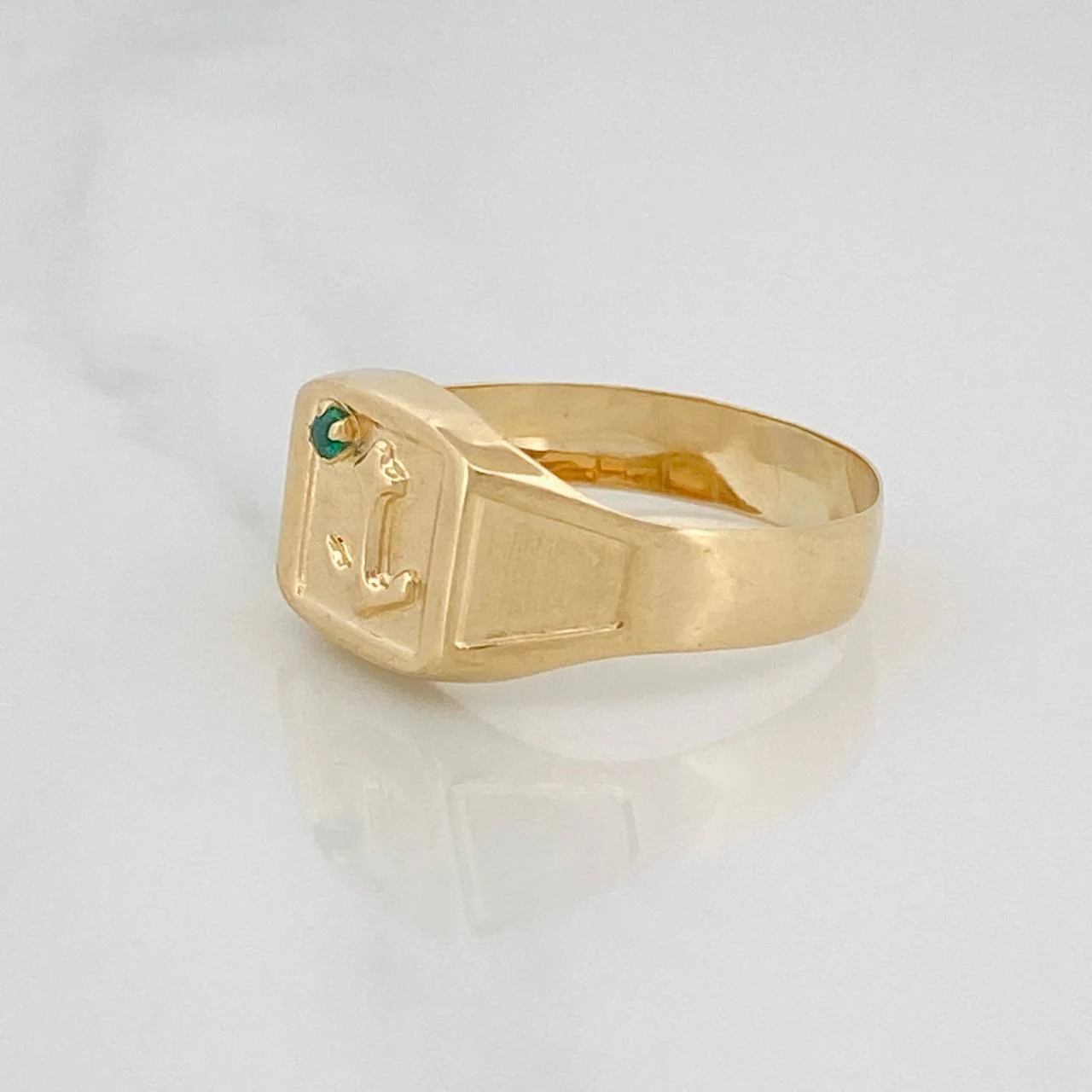 Anillo Sello Ancla 2.05g / T11 Oro Amarillo 18K - Image 2