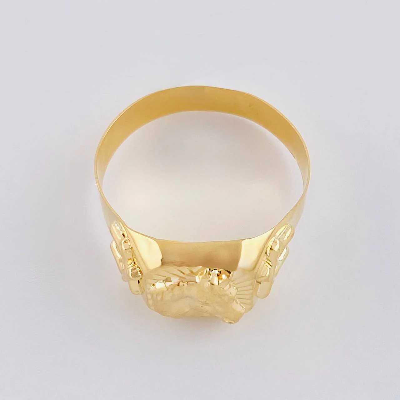 Anillo Sello Caballo Radiante 3.75 g / T12 Oro Amarillo 18K - Image 2