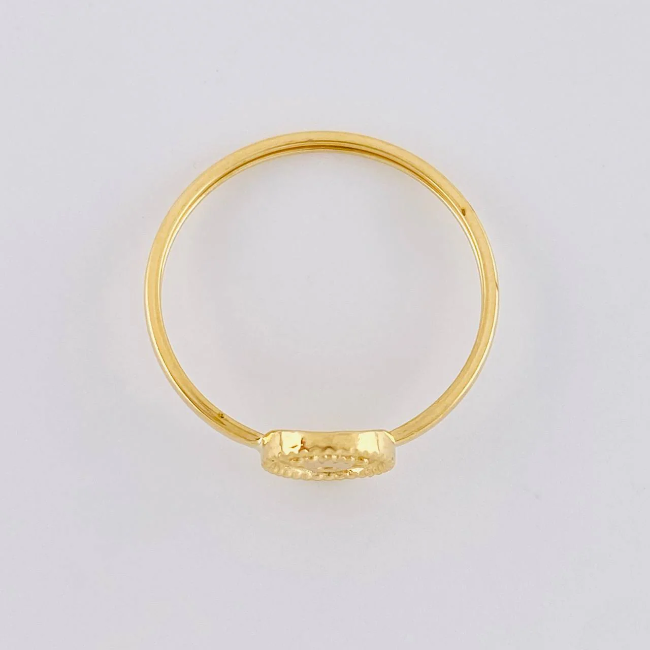 Anillo Sello Corona 1 g / T6 1/2 Oro Amarillo 18K - Image 3