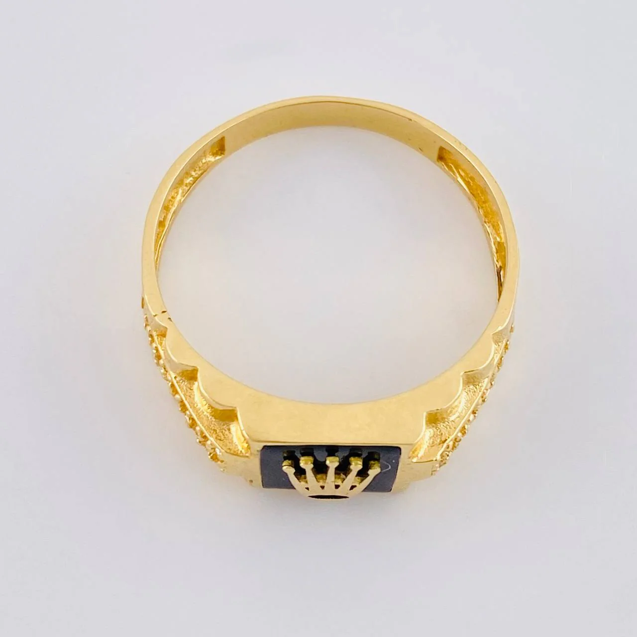 Anillo Sello Corona 4 g / T10 1/2 Oro Amarillo 18K - Image 3