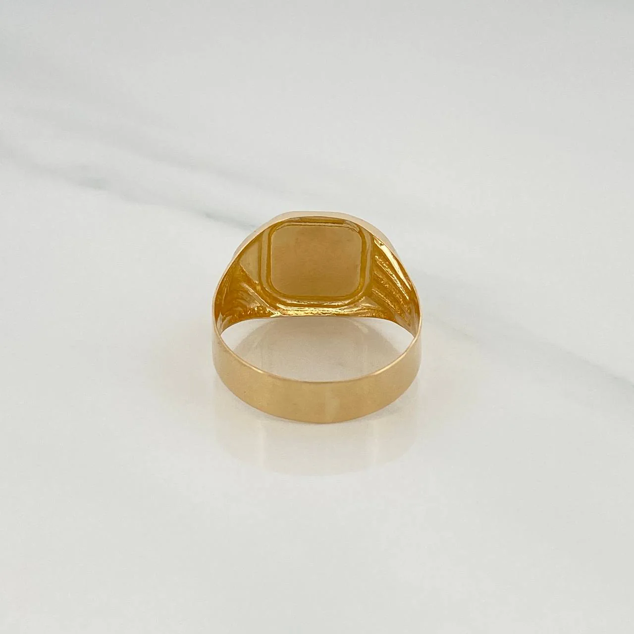Anillo Sello Cruz 3.3gr / T10 / Oro Amarillo 18K & - Image 4