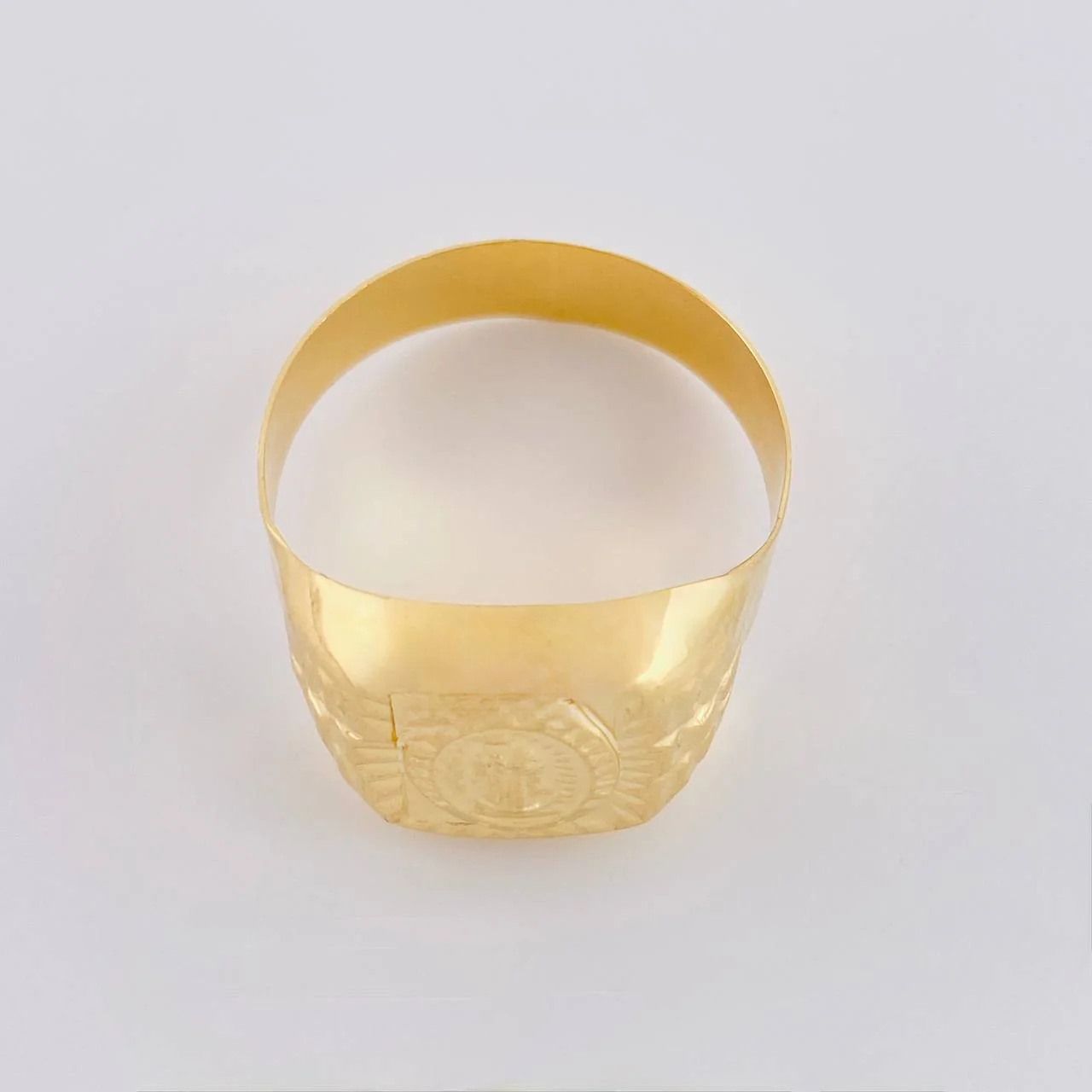 Anillo Sello Virgen De Guadalupe 2.95 g / T10 1/2 Oro Amarillo 18K - Image 2