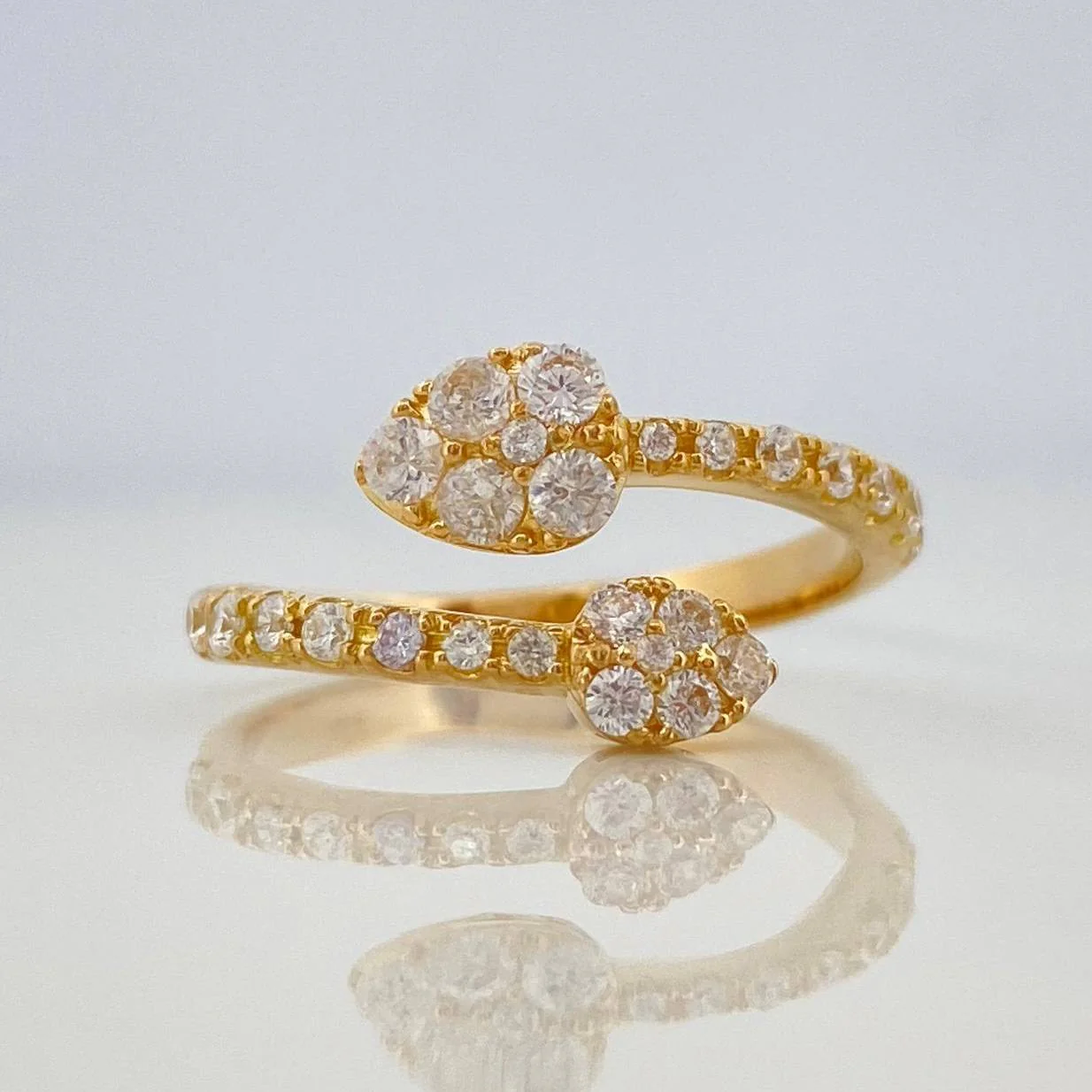 Anillo Serpiente 3.35 g / T7 Oro Amarillo 18K