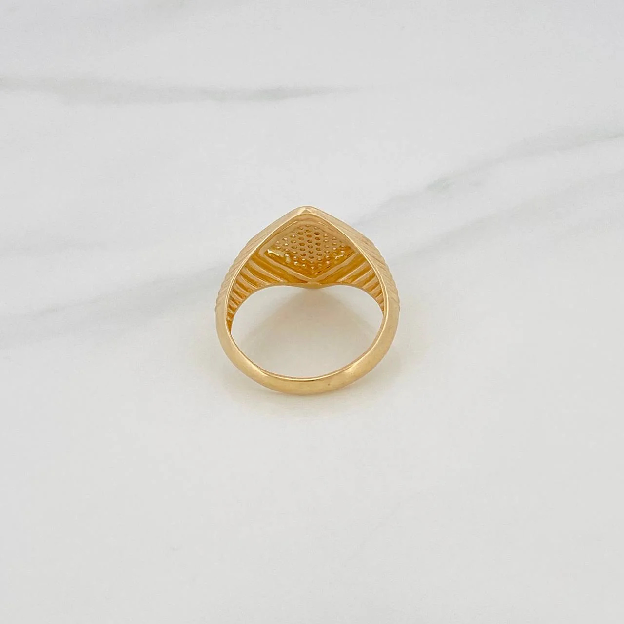 Anillo Signo Peso 6.55g / T9 1/4 Oro Amarillo 18K - Image 4