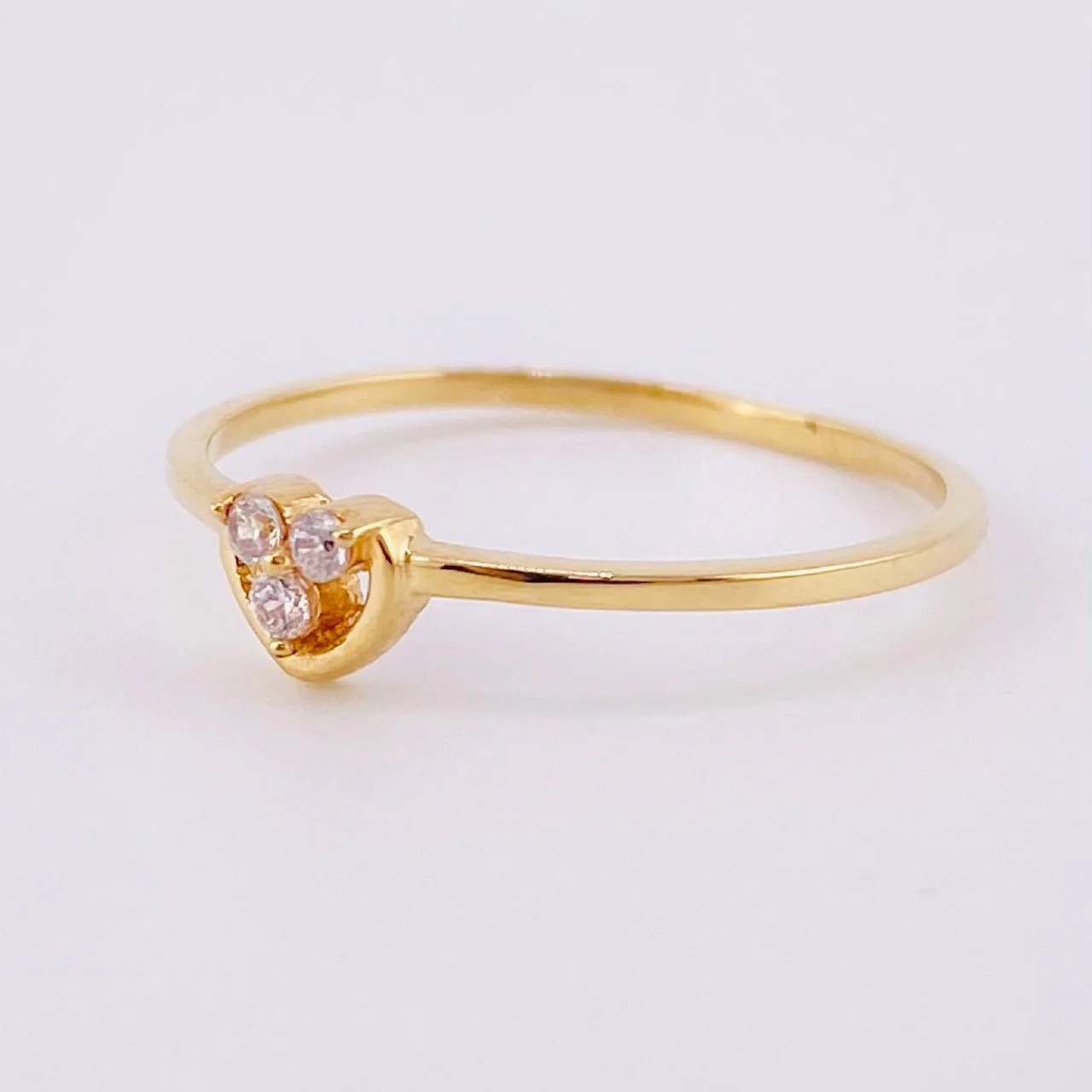 Anillo Silueta Corazon 0.95gr / T5 3/4 / Oro Amarillo 18K © - Image 2