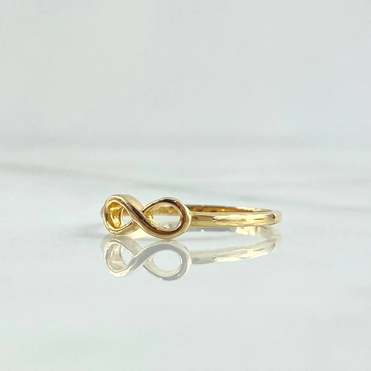 Anillo Silueta Infinito 1.45gr / T6 3/4 / Liso   Oro Amarillo 18K * - Image 3