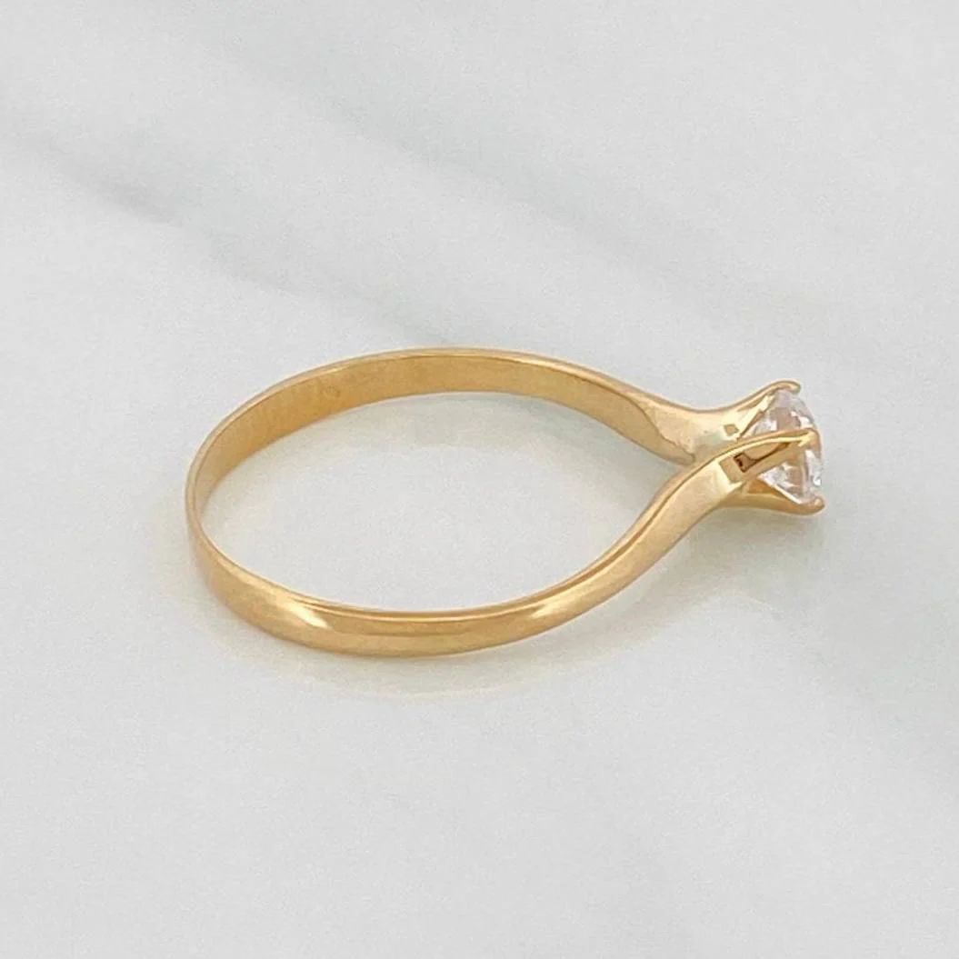 Anillo Solitario 1.65 g / T6 1/2 Oro Amarillo 18K - Image 3