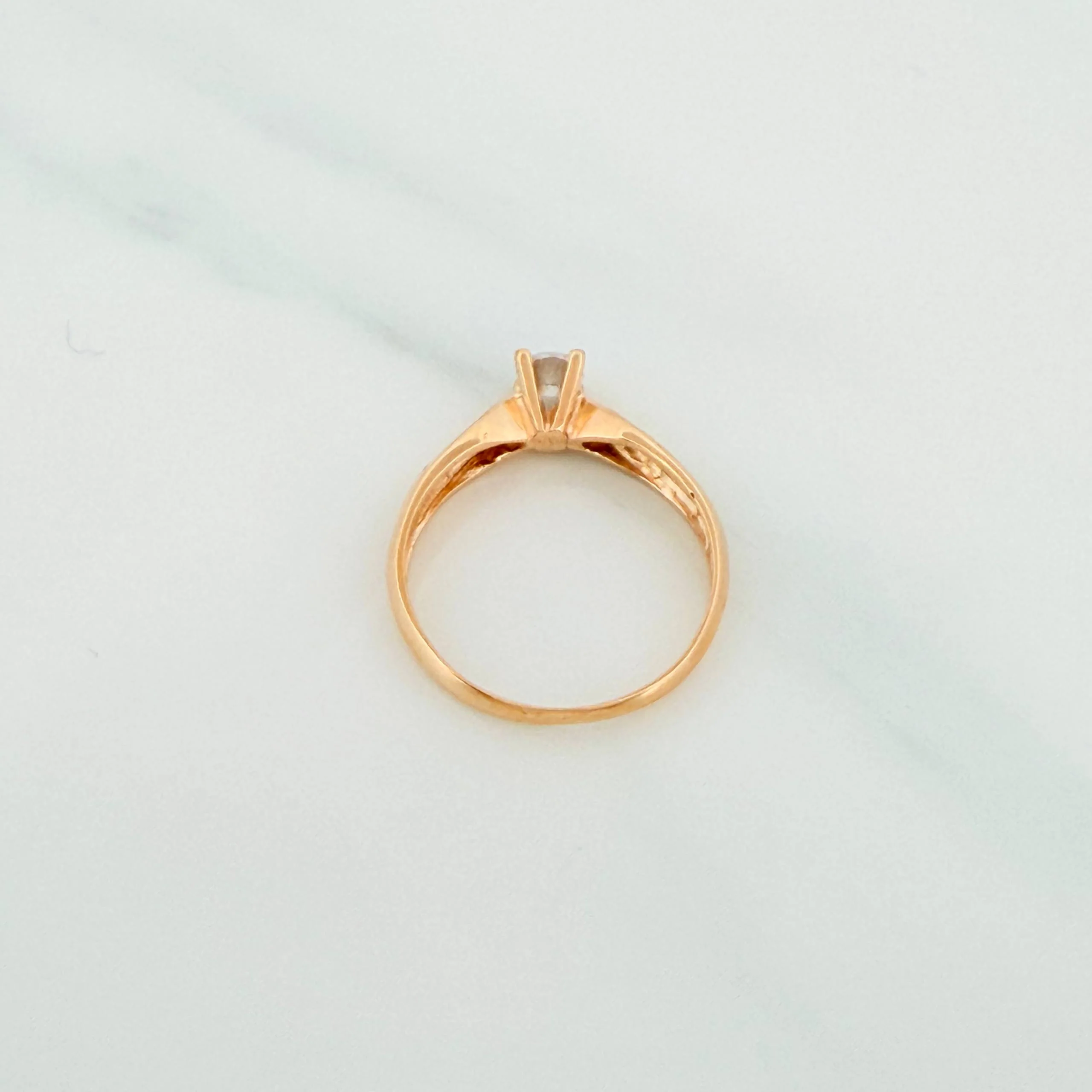 Anillo Solitario 2.15g / T6 1/2 Oro Amarillo 18K - Image 3