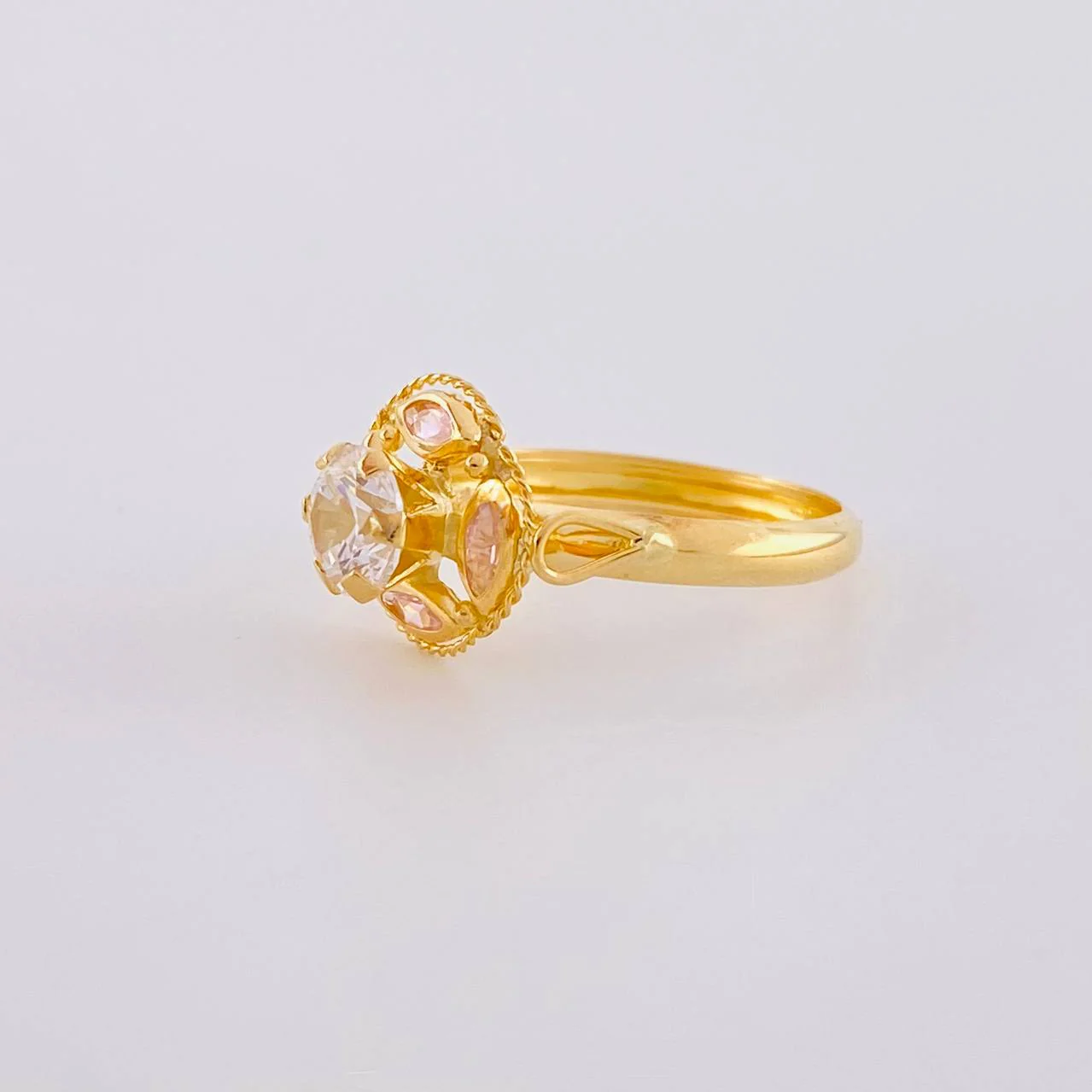 Anillo Solitario Aura Vintage 1.95 g / T9 Oro Amarillo 18K - Image 2