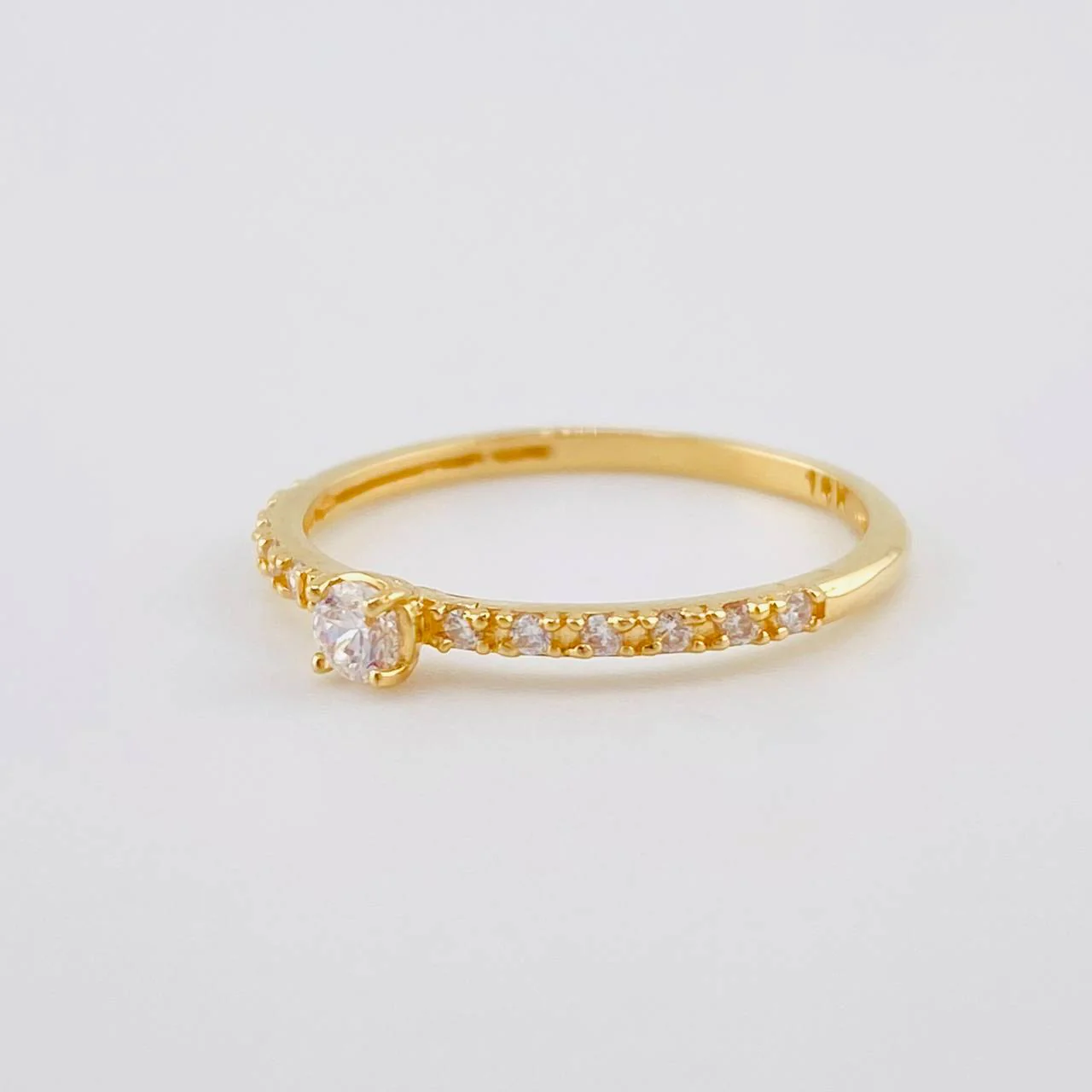 Anillo Solitario Chispa 1.65 g / T7 3/4 Oro Amarillo 18K - Image 2