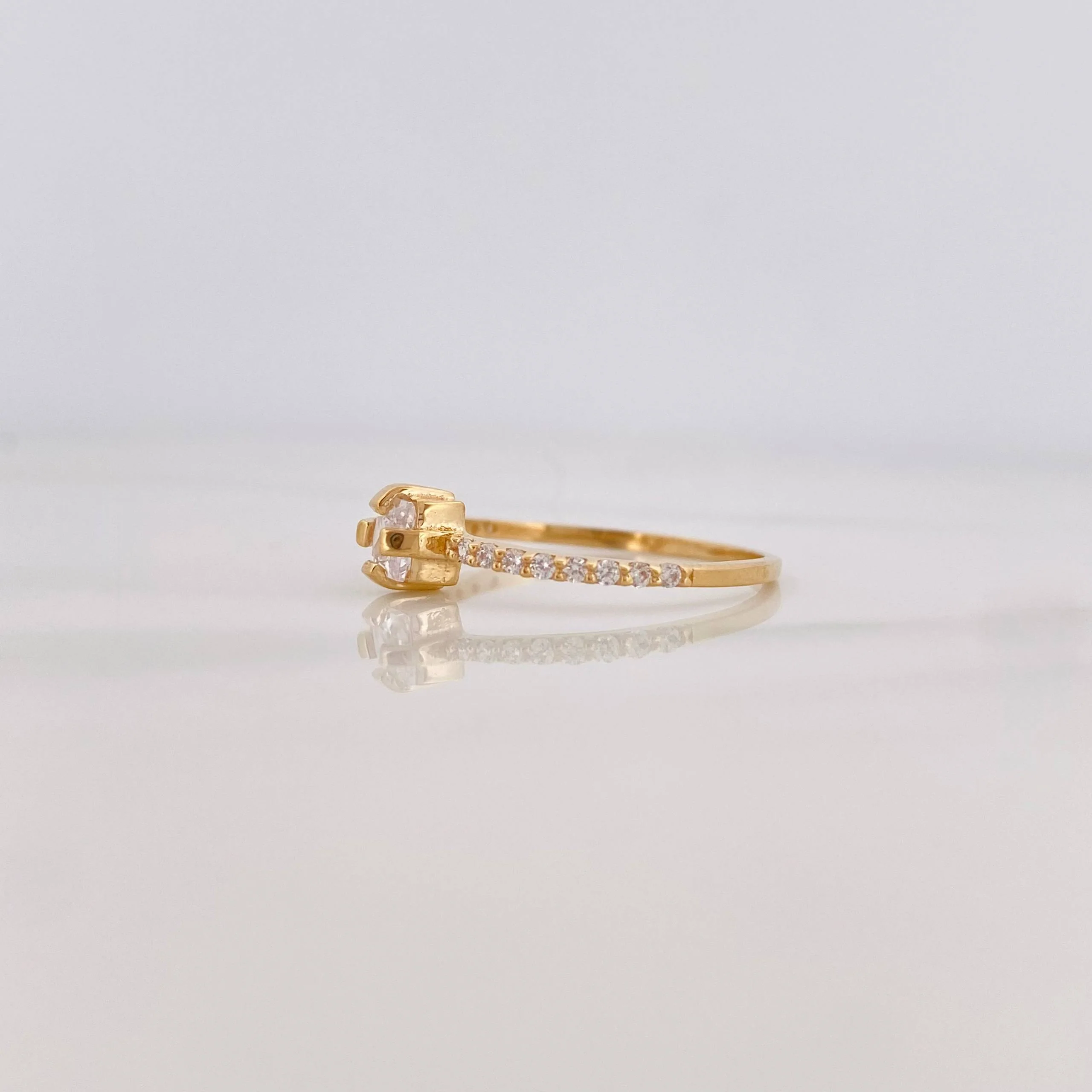 Anillo Solitario Churumbela 1.6 g / T7 3/4 Oro Amarillo 18K - Image 3