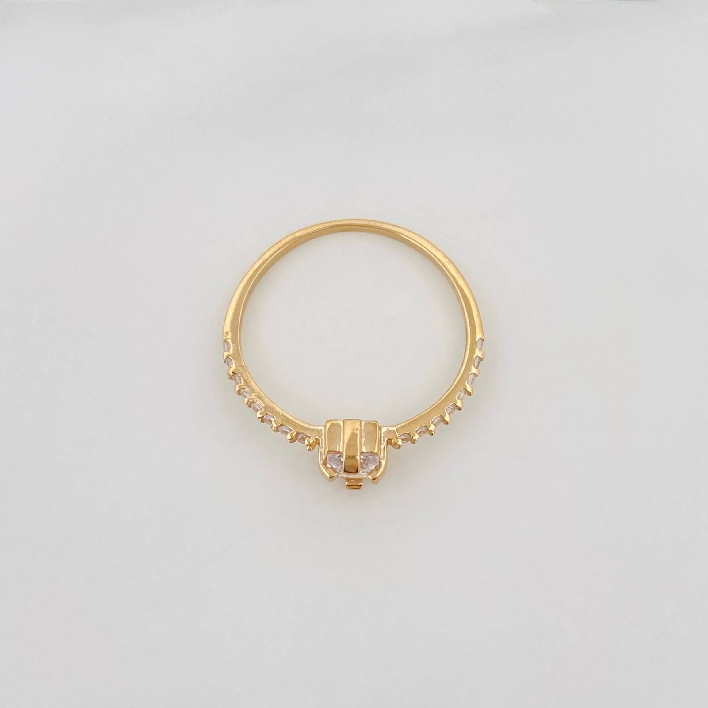 Anillo Solitario Churumbela 1.6 g / T7 3/4 Oro Amarillo 18K - Image 4