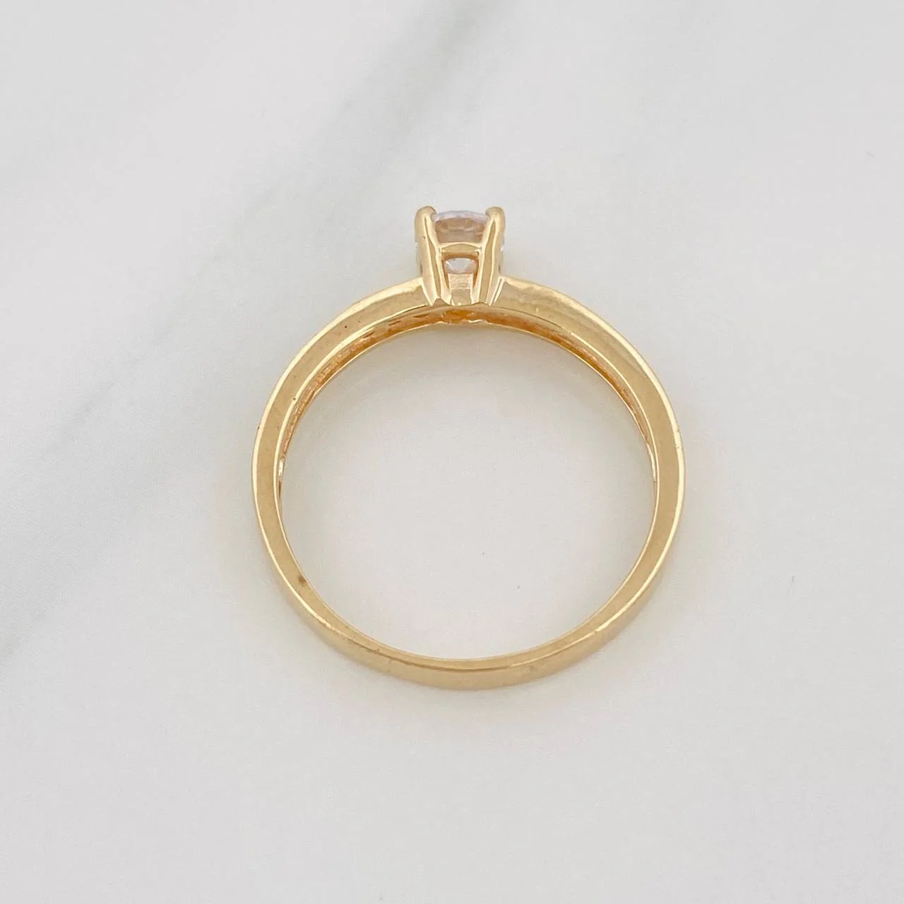 Anillo Solitario Churumbela 2.35g / T6 3/4 Oro Amarillo 18K - Image 4