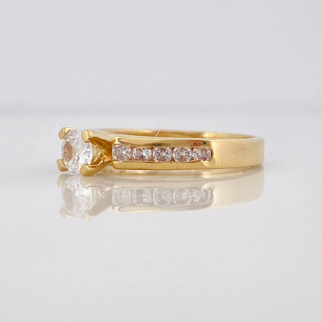 Anillo Solitario Churumbela 3.5g / T6 1/4 Oro Amarillo 18K - Image 4