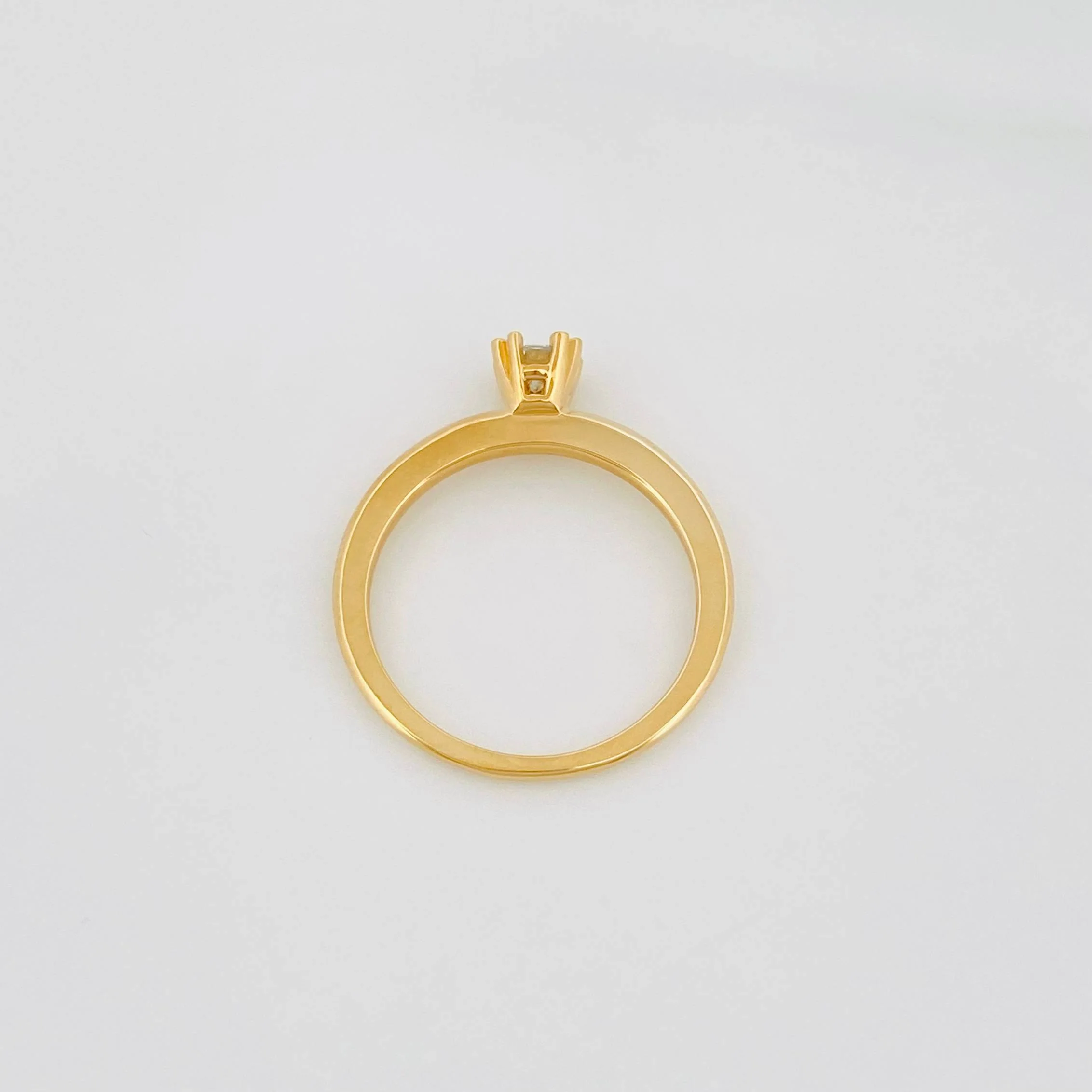Anillo Solitario Diamante 24 Pts 2.8 g / T7 Oro Amarillo 18K - Image 3