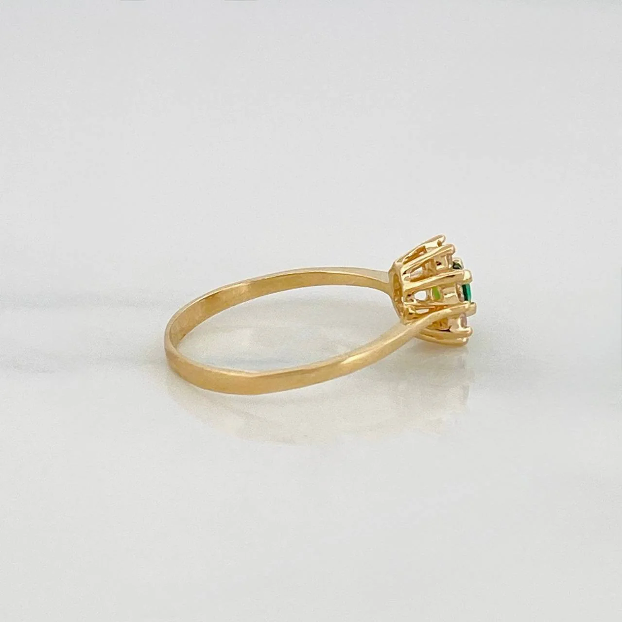 Anillo Flor Tupida 2 g / T6 3/4 Oro Amarillo 18K - Image 4