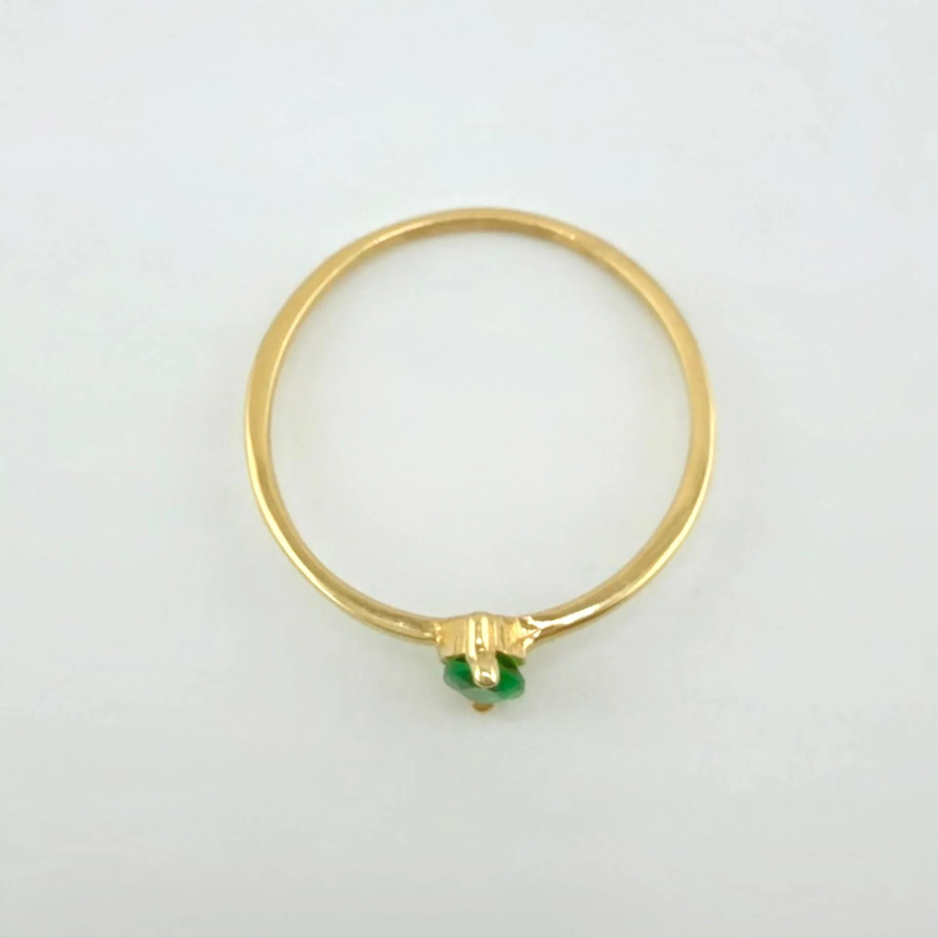 Anillo Solitario Gota 1gr / T6 / Oro Amarillo 18K - Image 3