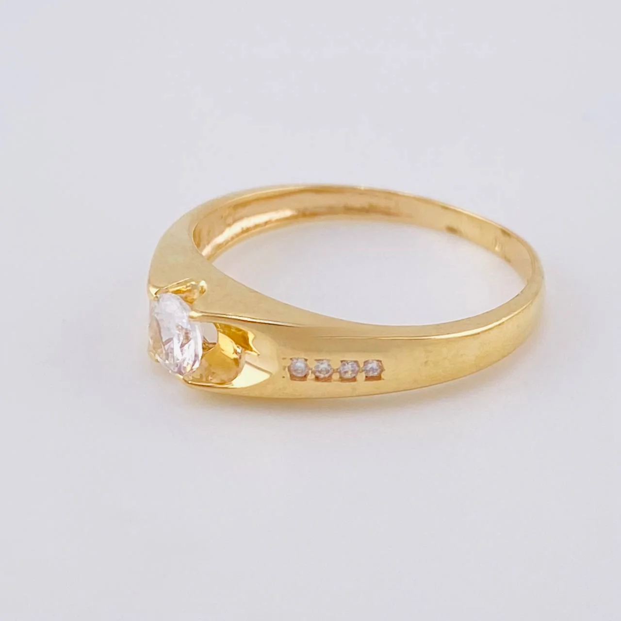Anillo Solitario Intreccio 2.15 g / T6 3/4 Oro Amarillo 18K - Image 2
