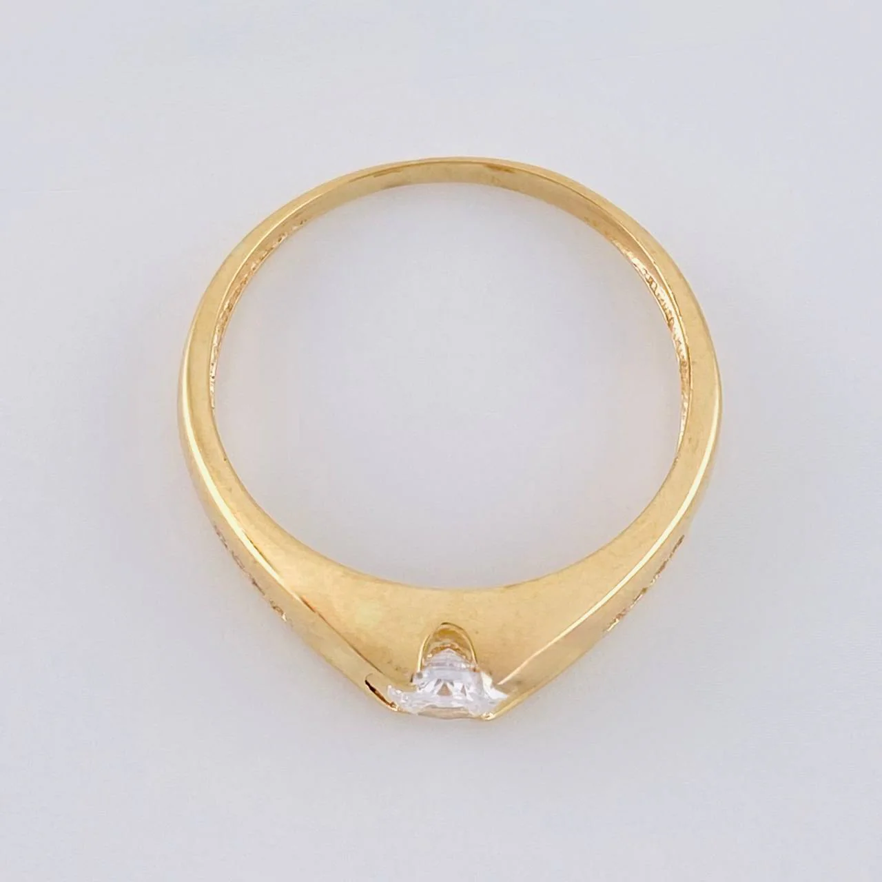 Anillo Solitario Intreccio 2.15 g / T6 3/4 Oro Amarillo 18K - Image 3