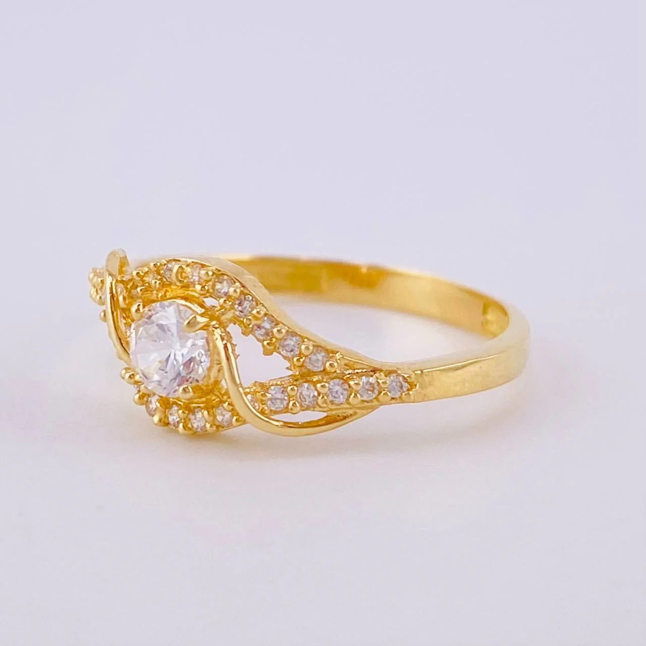 Anillo Solitario Liana 2.5gr / T6 3/4 / Oro Amarillo 18K * - Image 2