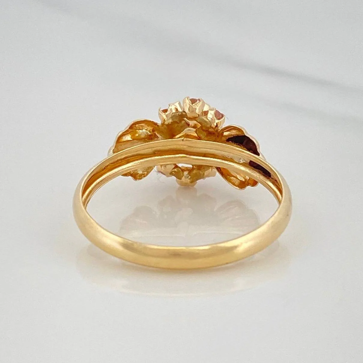 Anillo Solitario Moño 1.85 g / T7 3/4 Oro Amarillo 18K - Image 2