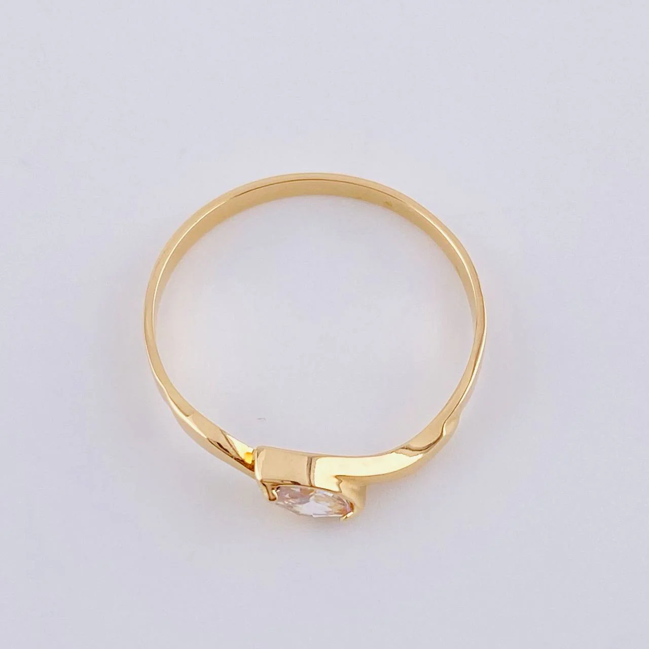 Anillo Solitario Ojo De Osiris 1.35gr / T7 / Oro Amarillo 18K © - Image 3