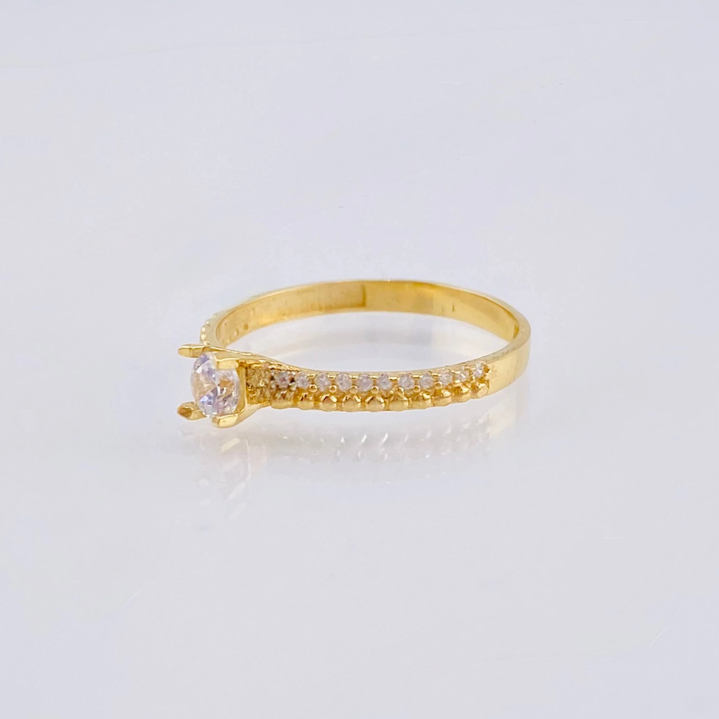 Anillo Solitario Trenza Tupida 1.85gr / T6 1/2 / Oro Amarillo 18K - Image 2