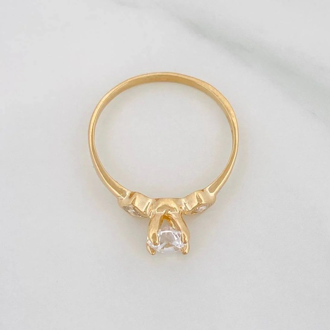 Anillo Solitario Trio 1.5 g / T6 Oro Amarillo 18K - Image 3