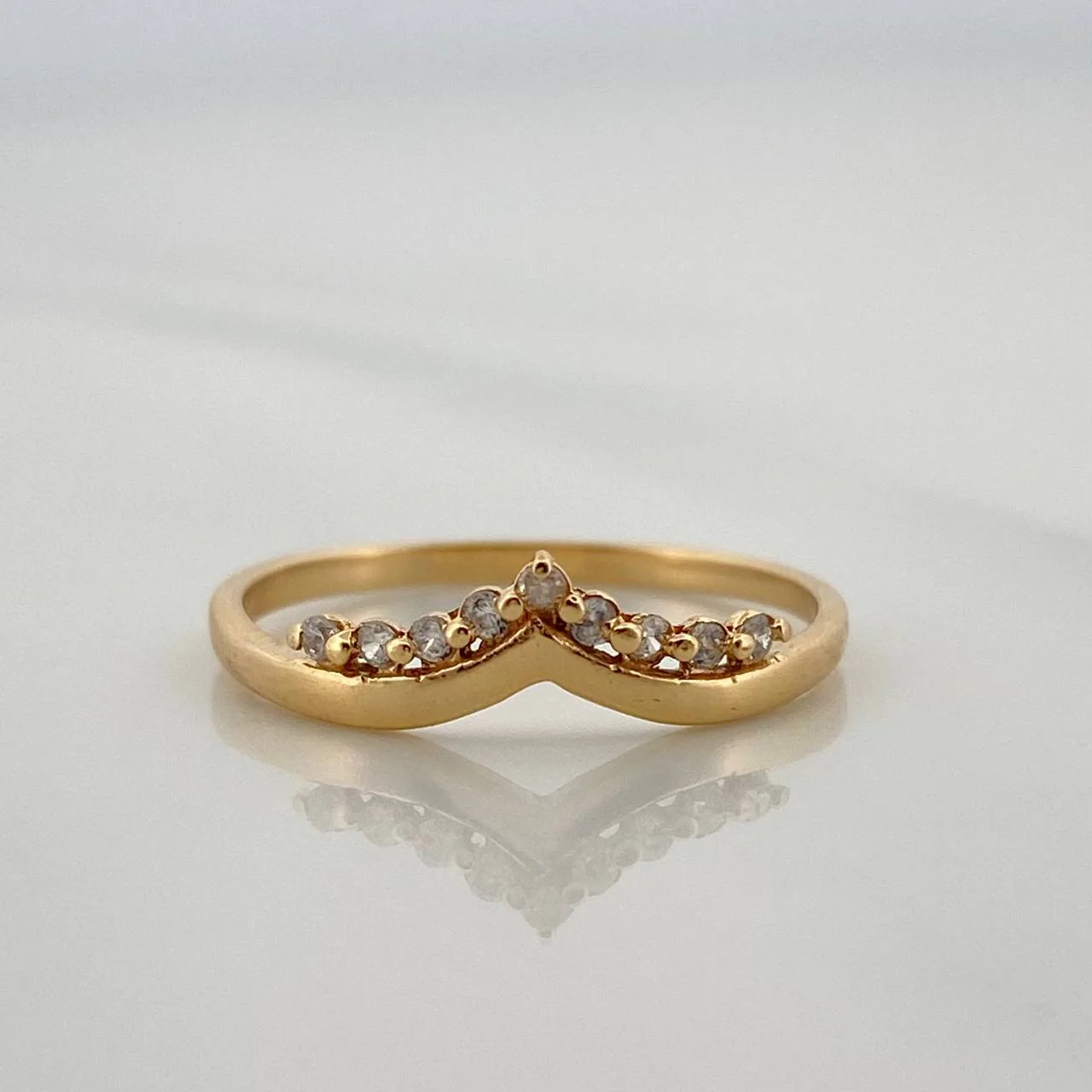 Anillo Tiara 1.25gr / T5 / 1.9cm / Oro Amarillo 18K &