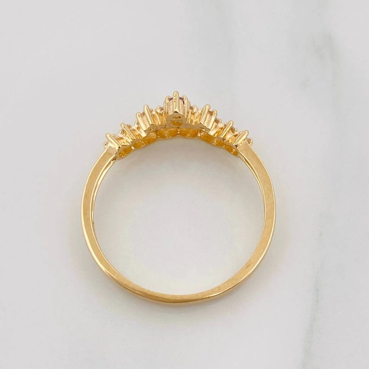 Anillo Tiara 2.05g / T7 Oro Amarillo 18K - Image 4