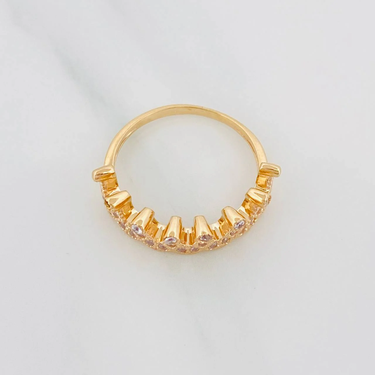 Anillo Tiara 3.3g / T7 1/4 Oro Amarillo 18K - Image 2