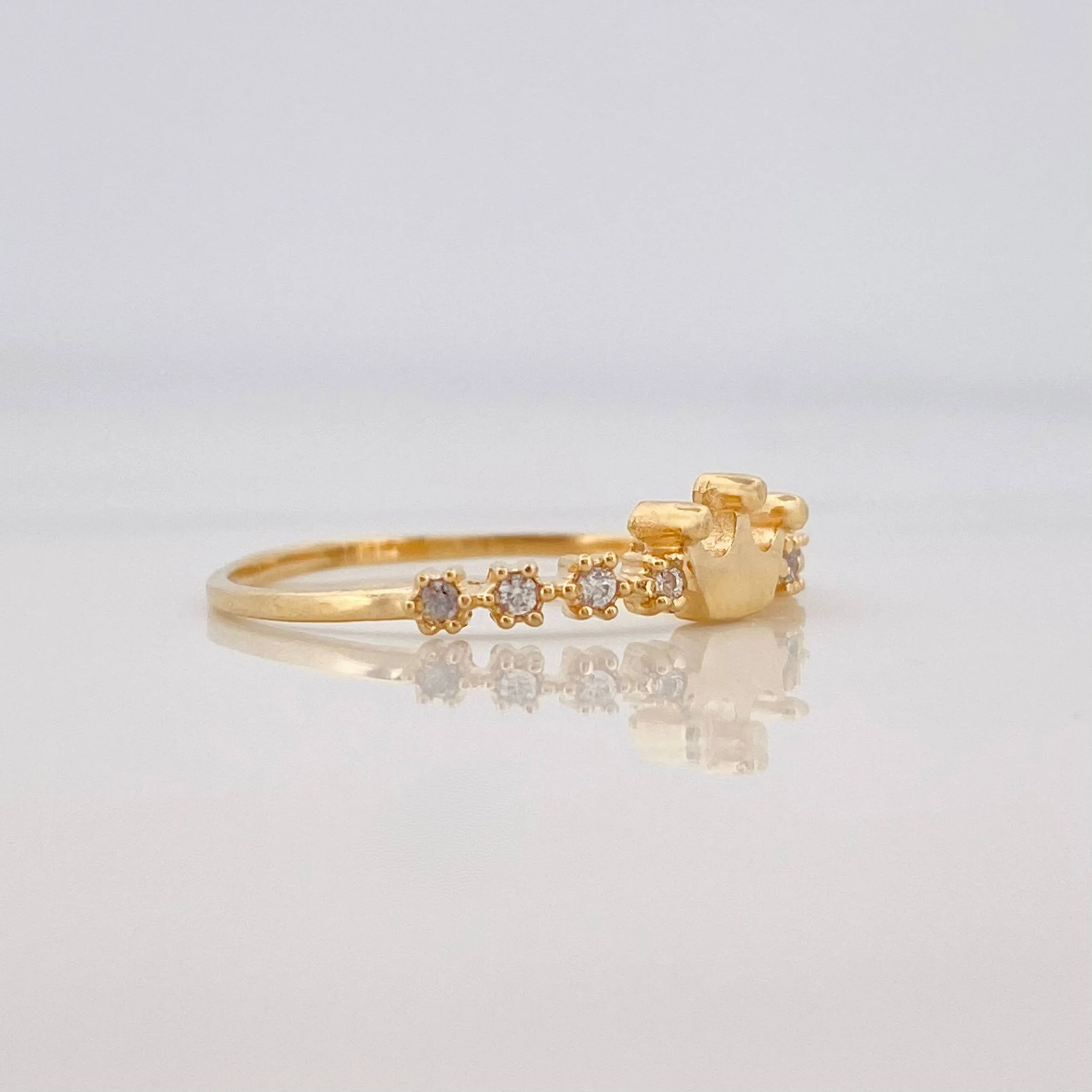 Anillo Tiara Corona 1.5g / T7 1/4 Oro Amarillo 18K - Image 3