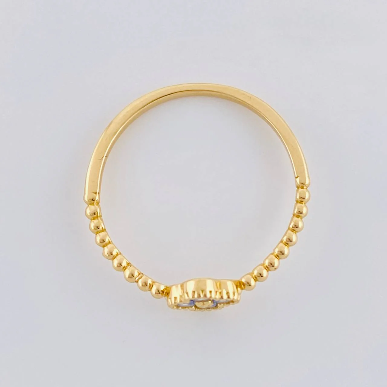 Anillo Trebol 1.5 g / T6 1/2 Oro Amarillo 18K - Image 3