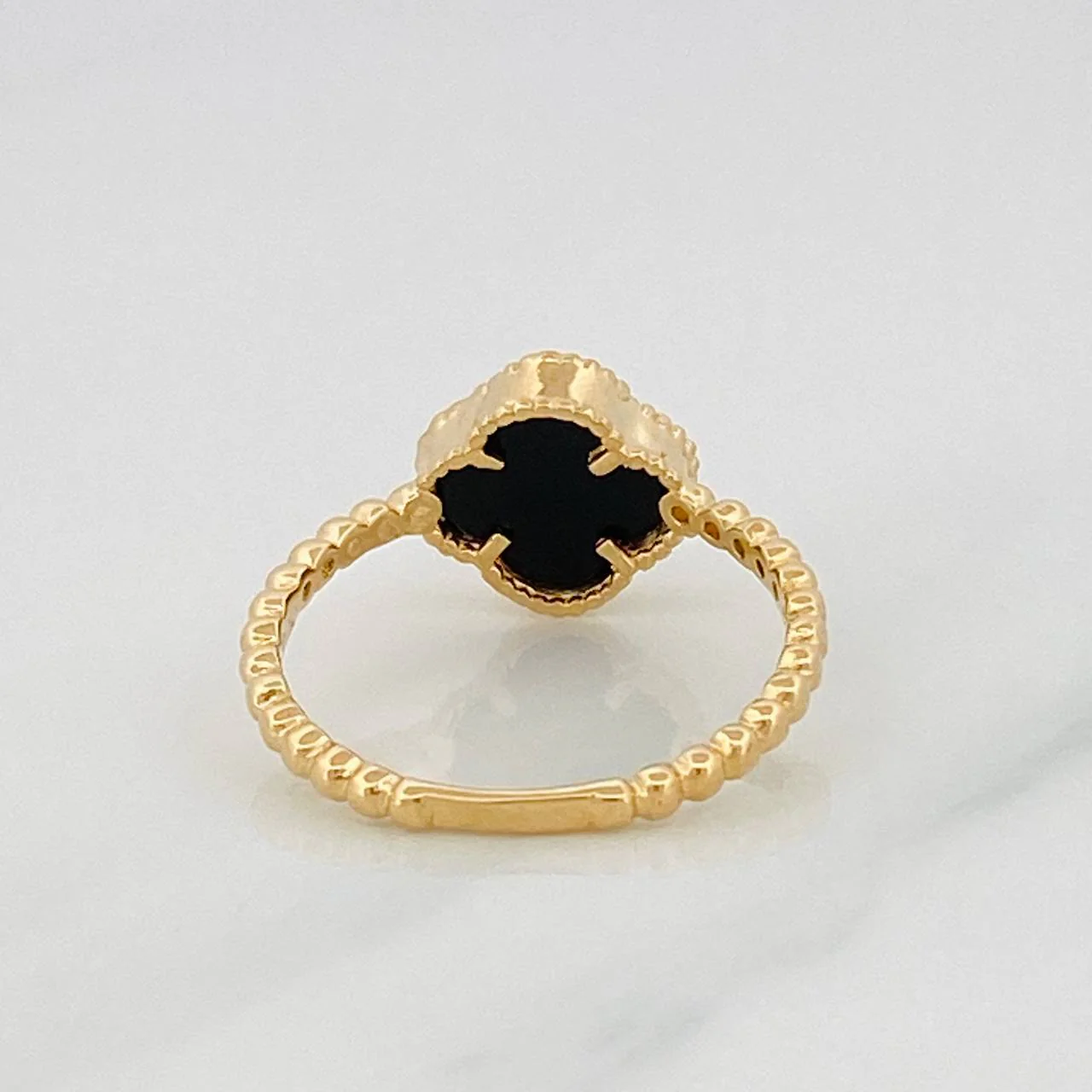 Anillo Trebol 1.95g / T6 Oro Amarillo 18K - Image 4