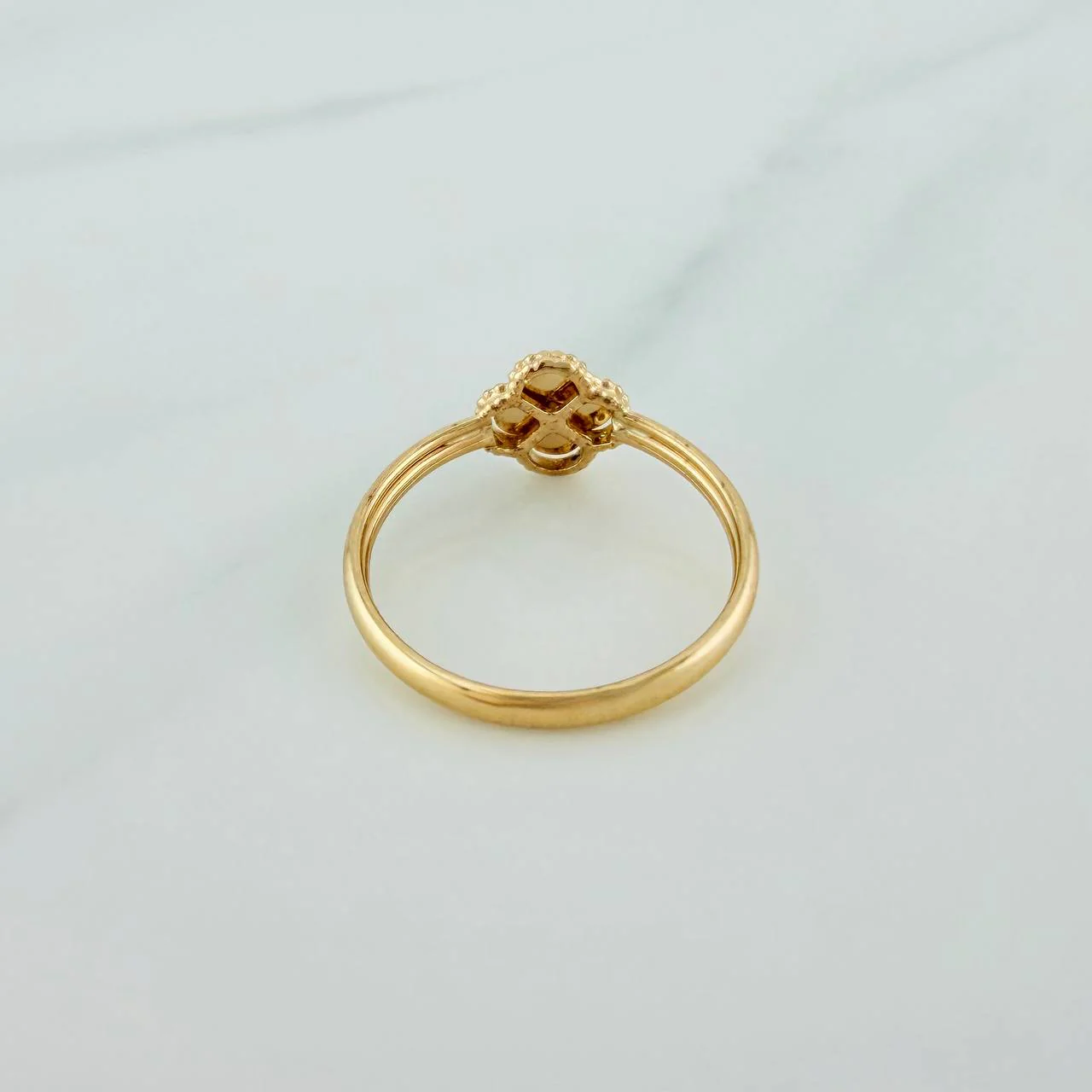 Anillo Trebol 1gr / T6 1/4 / Oro Amarillo 18K % - Image 3