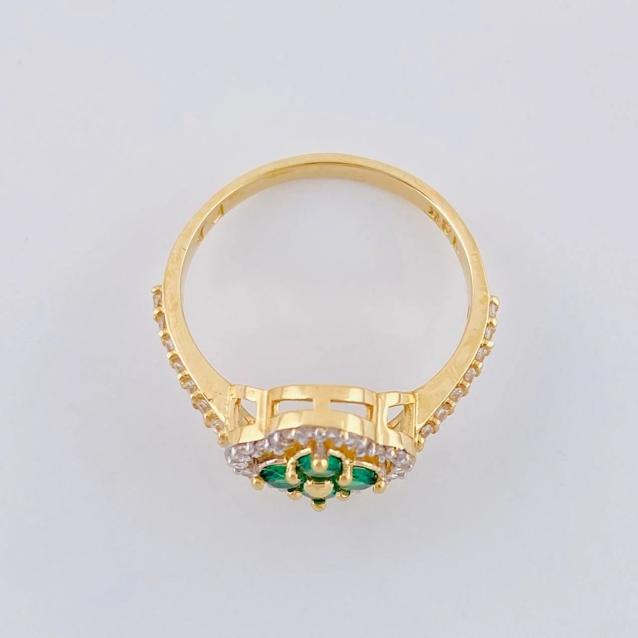 Anillo Trebol 2.85 g / T6 1/2 Oro Amarillo 18K - Image 3