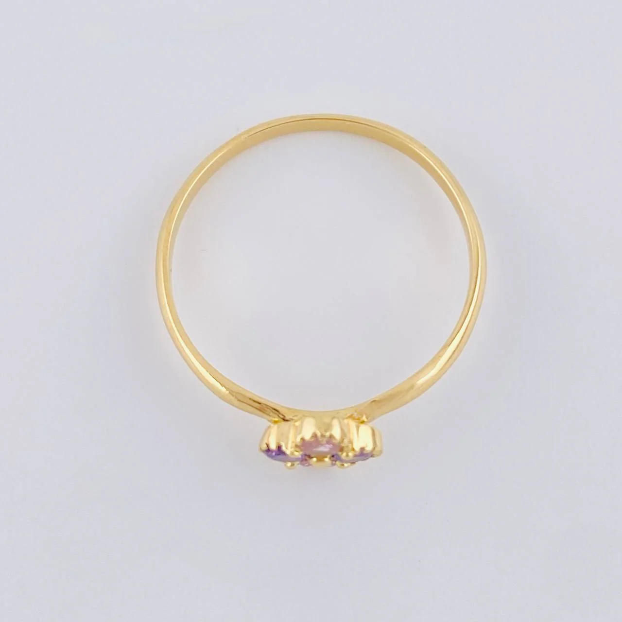 Anillo Trébol Cuatro Hojas 1.5 g / T6 1/2 Oro Amarillo 18K - Image 3