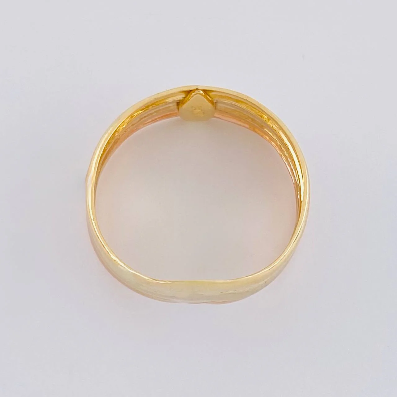 Anillo Tres LĂneas Enlazadas 2.05 g / T5 1/2 Tres Oros 18K - Image 3