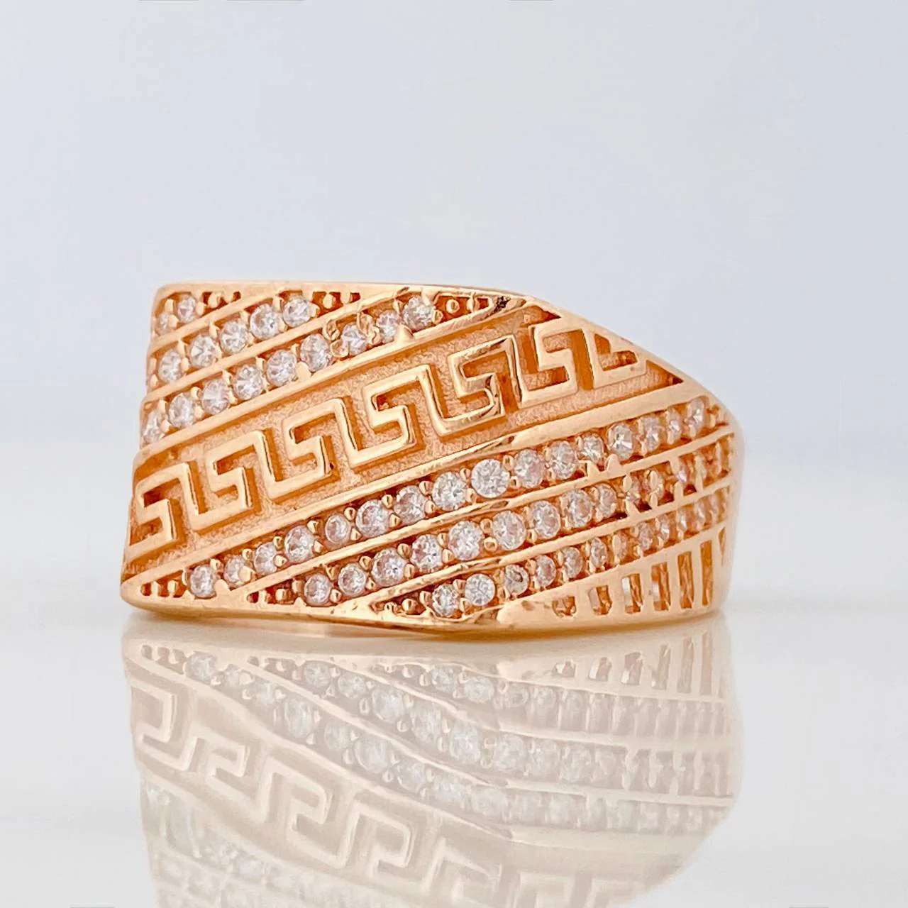 Anillo Tribal 4.85gr / T8 1/4 / Oro Rosa 18K - Image 3