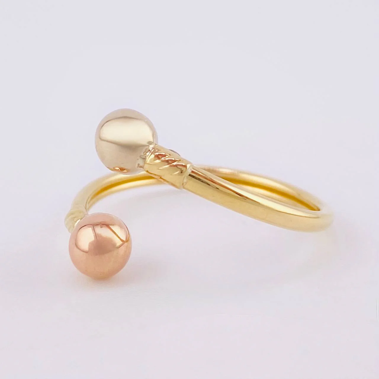 Anillo Tu Y Yo 1.3 g / T9 1/2 Tres Oros 18K - Image 2