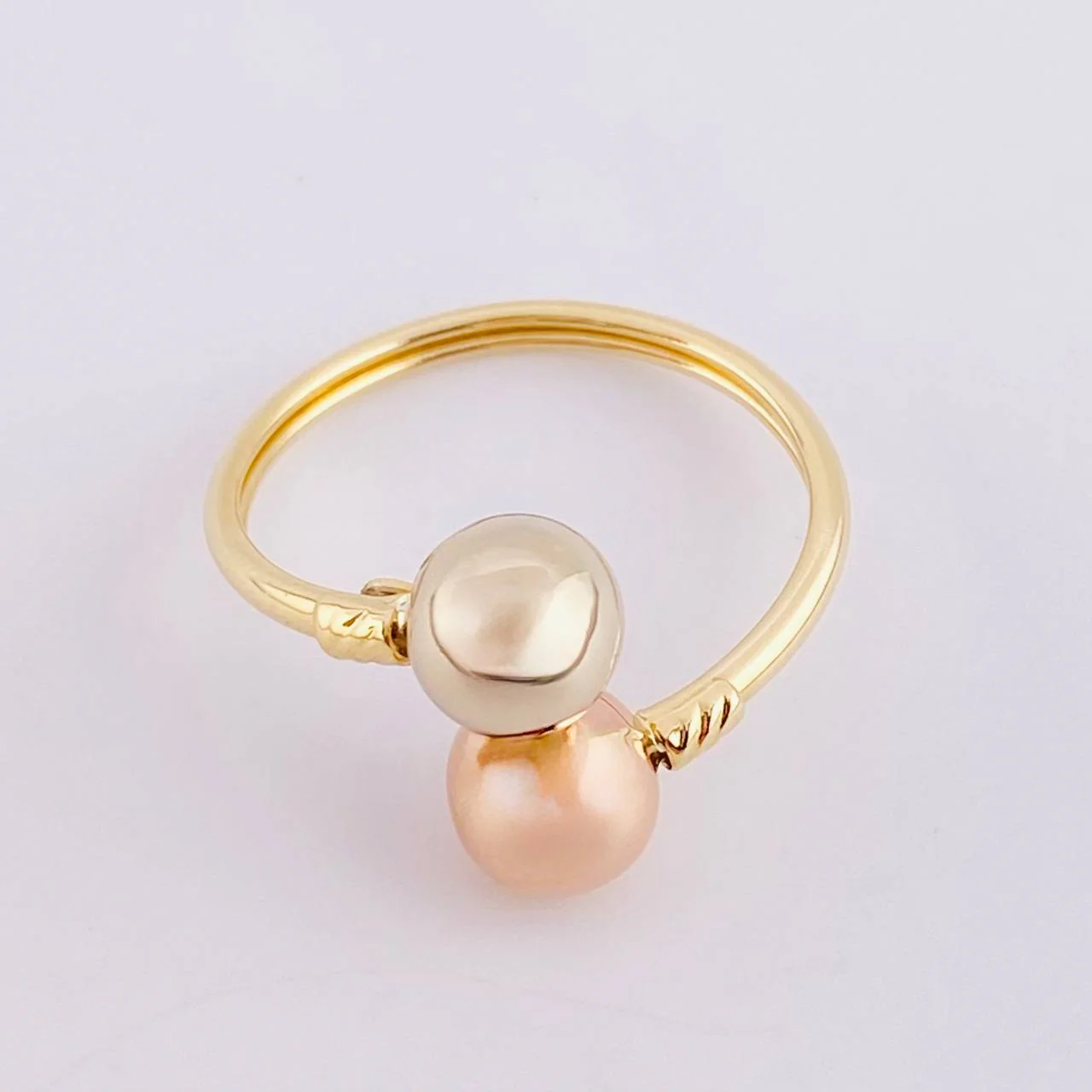Anillo Tu Y Yo 1.7 g / T8 3/4 Tres Oros 18K - Image 3