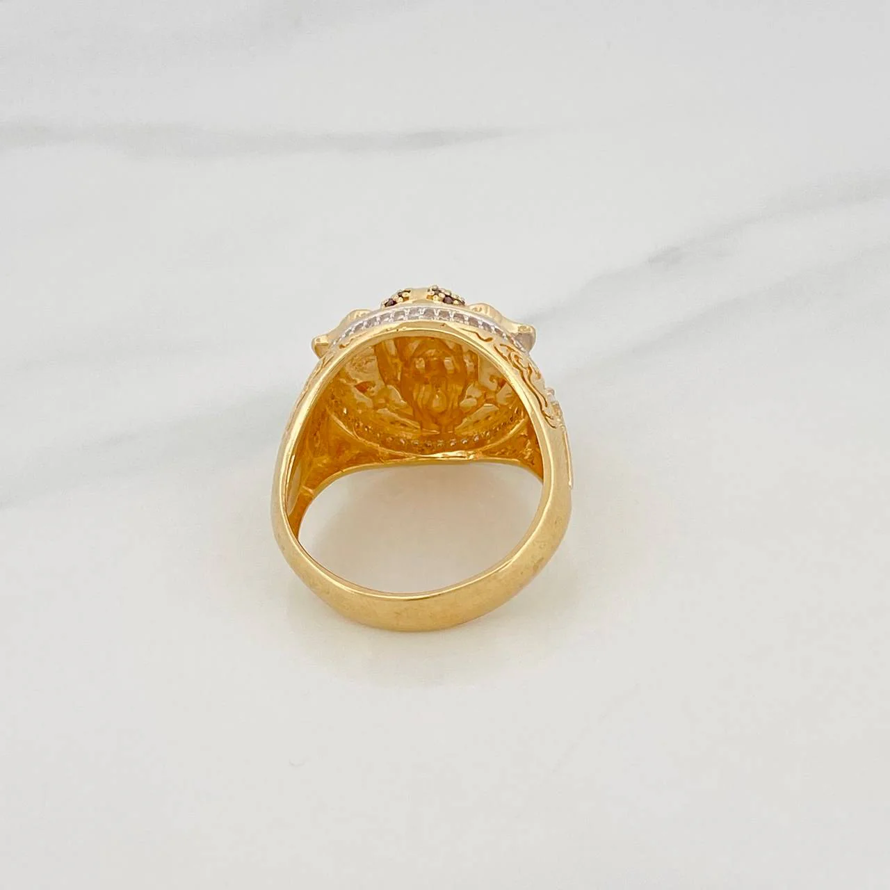 Anillo Vikingo 14g / T11 1/2 Tres Oros 18K - Image 4