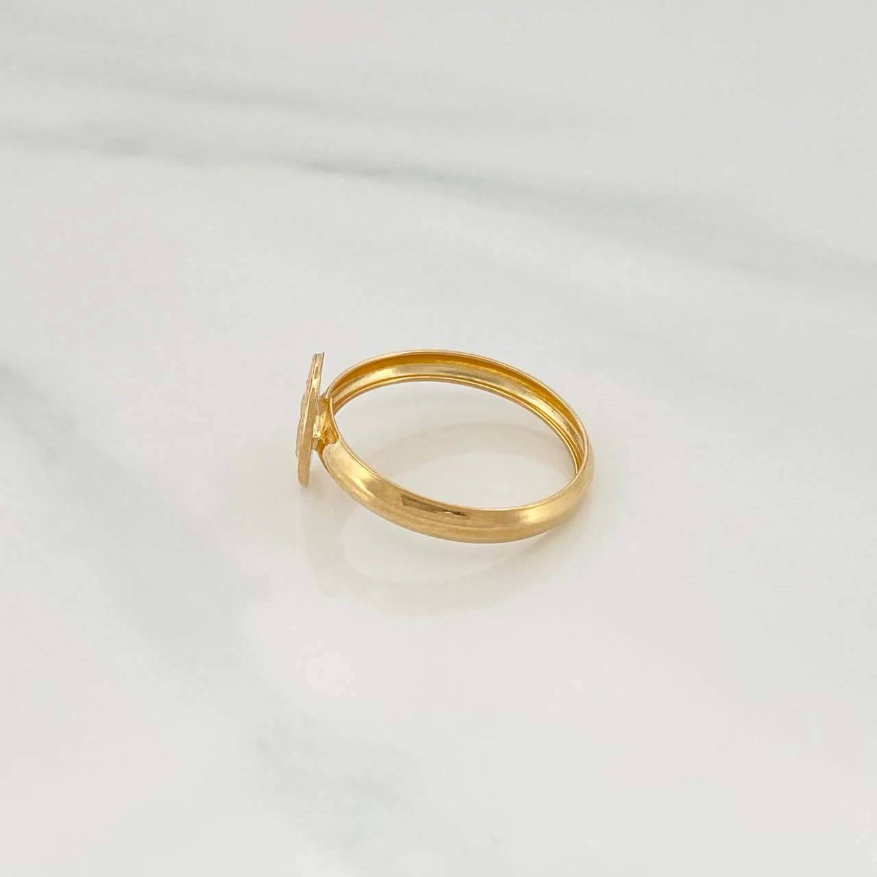 Anillo Virgen de Guadalupe 0.95gr / T7 3/4 / Oro Amarillo 18K & - Image 3