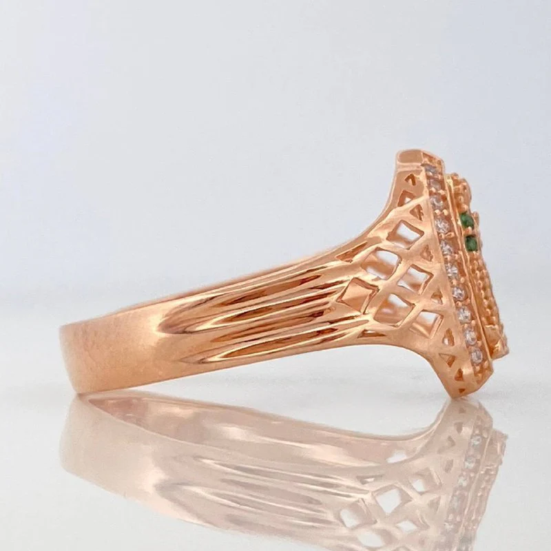 Anillo Virgen De Guadalupe 3.7 g / T8 3/4 Oro Rosa 18K - Image 3