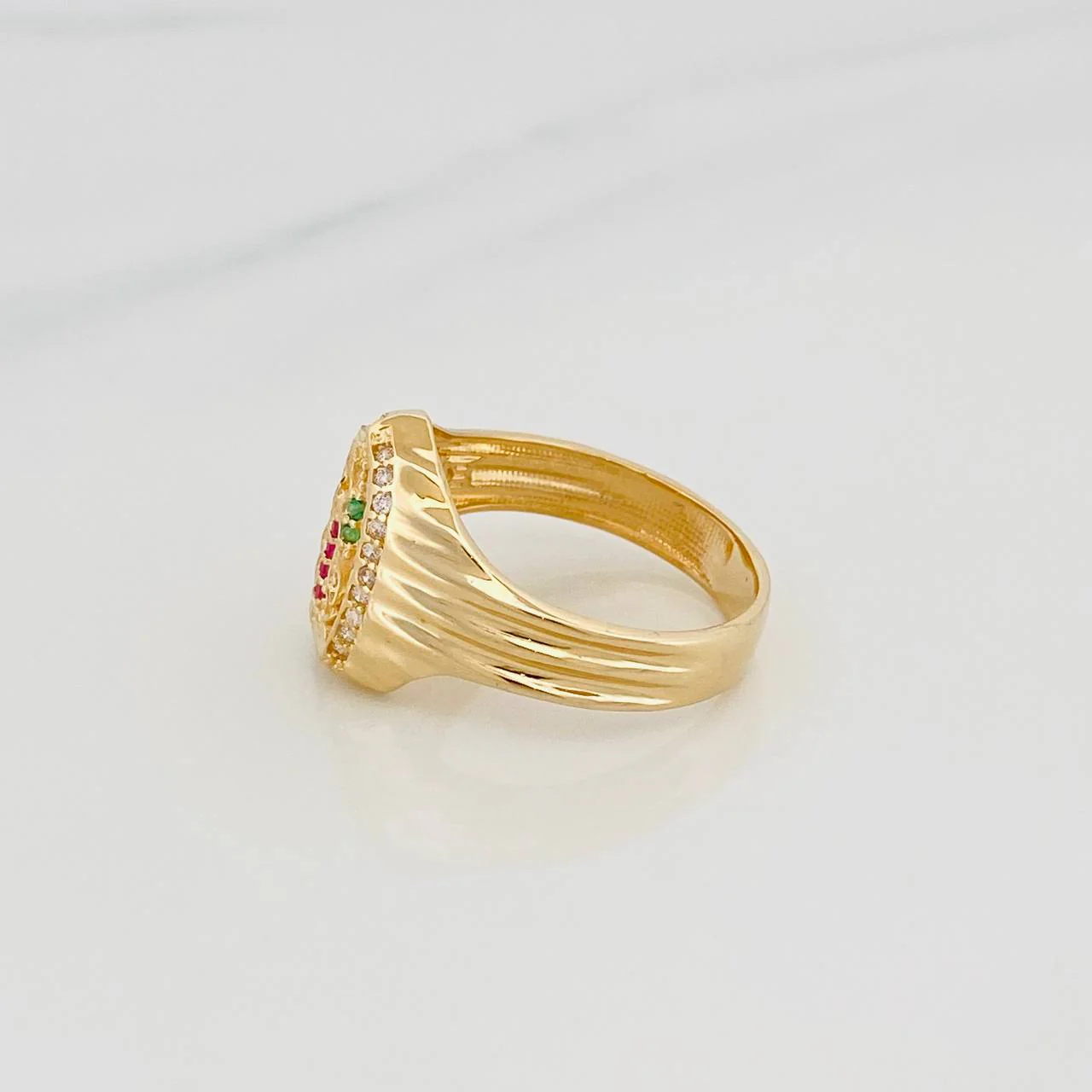 Anillo Virgen De Guadalupe 3.95 g / T7 Oro Amarillo 18K - Image 3