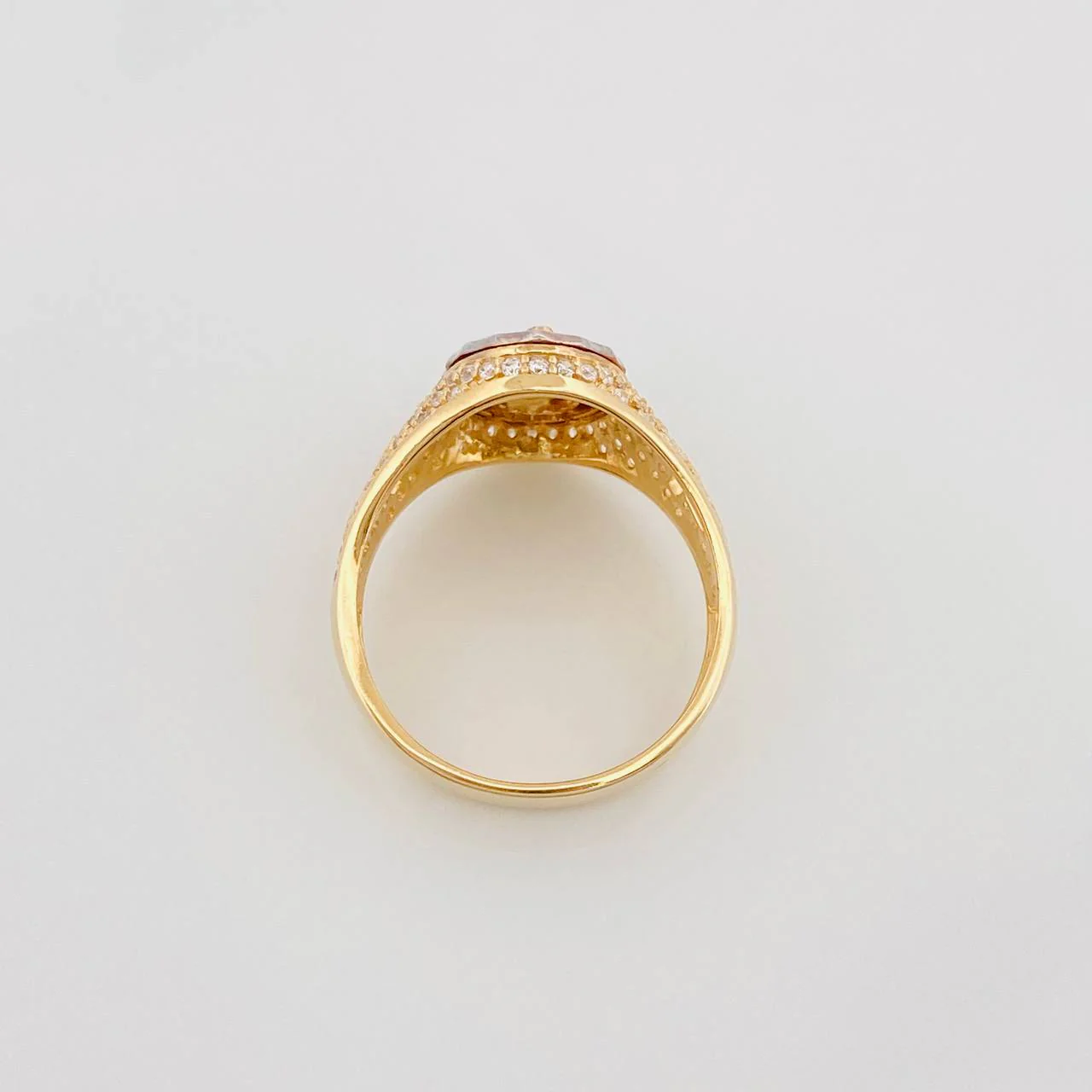 Anillo Virgen De Guadalupe 4.55 g / T7 Tres Oros 18K - Image 4