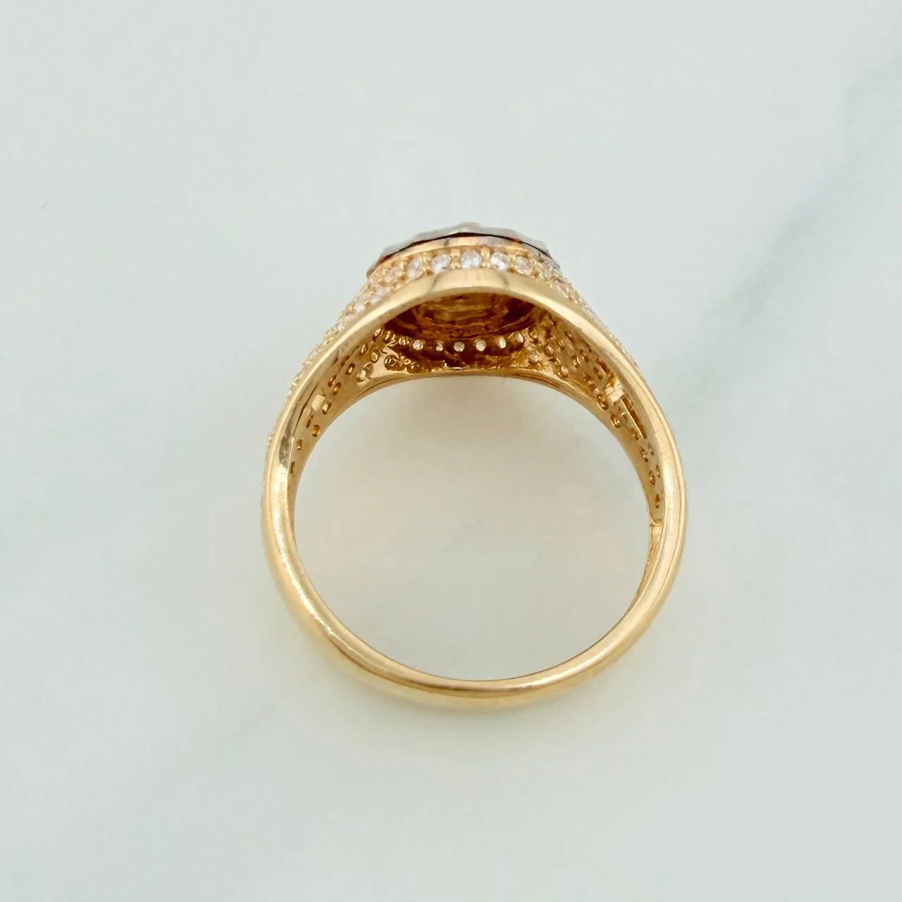 Anillo Virgen de Guadalupe 4.6gr / T6 / Tres Oros 18K % - Image 3